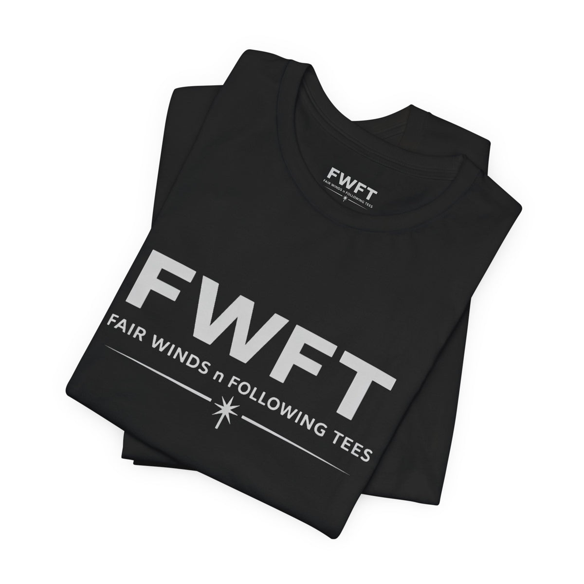FWFT Logo T-Shirt, Fair Winds & Following Tees Shirt, Navy Inspired Tee, Veteran Apparel, Military Streetwear Shirt