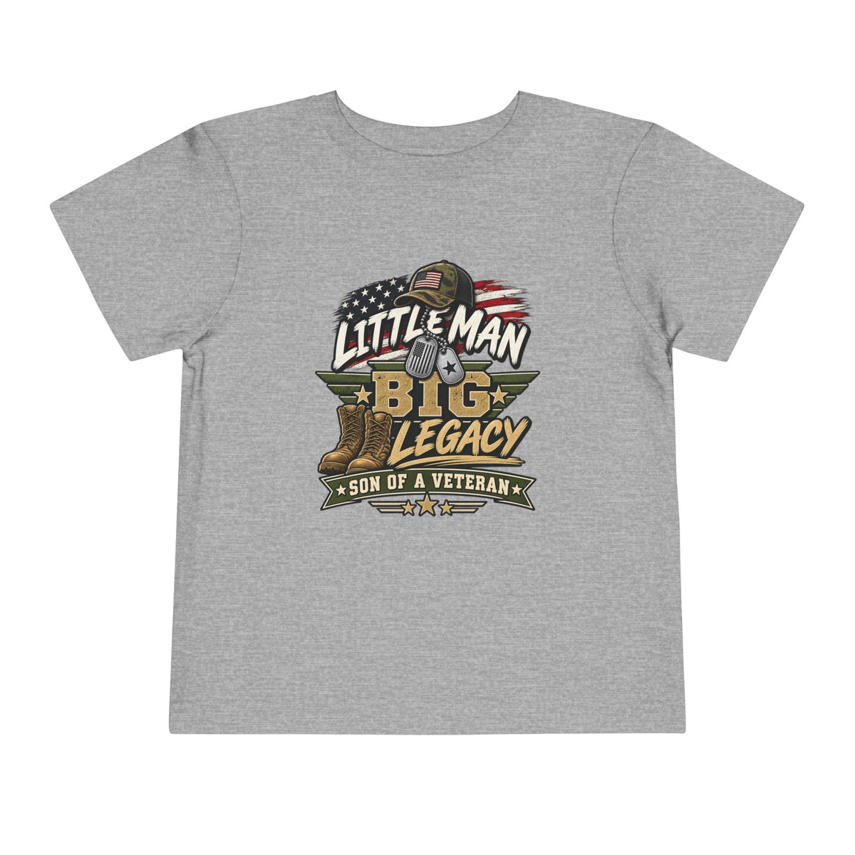 Little Man. Big Legacy. Son of a Veteran Shirt for Boys, Proud Military Kid T Shirt, Veteran Dad Son Tee, Military Family Gift, Patriotic Youth Shirt, Veteran Family