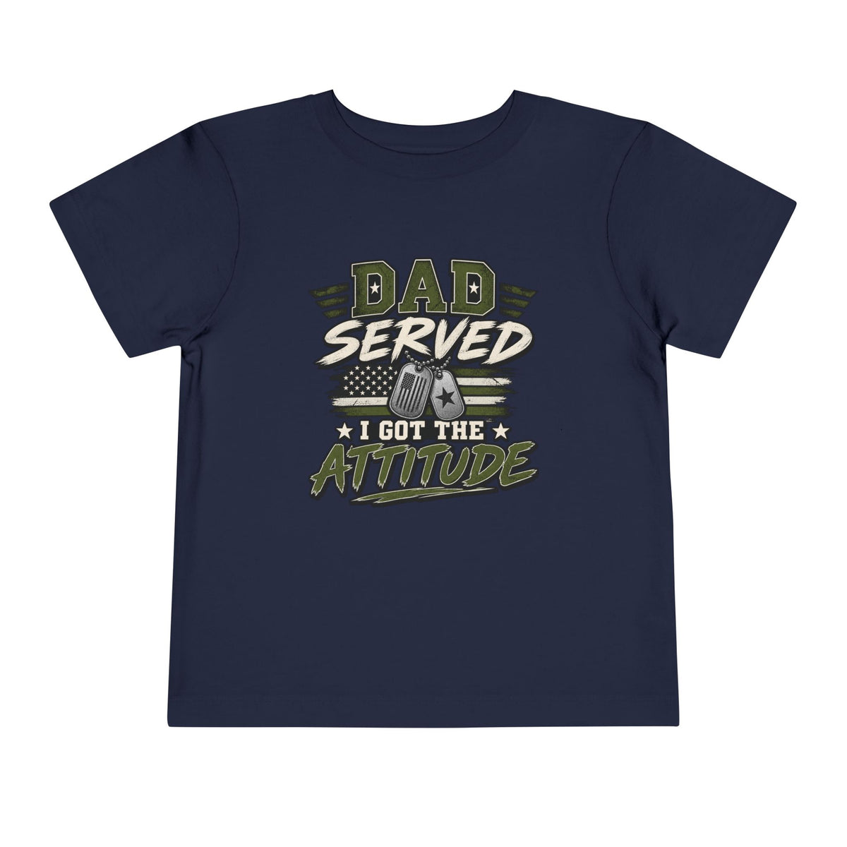 Dad Served. I Got the Attitude Boy Tee. Son of a Veteran Shirt for Boys, Proud Military Kid T Shirt, Veteran Dad Son Tee, Military Family Gift, Patriotic Youth Shirt, Veteran Family