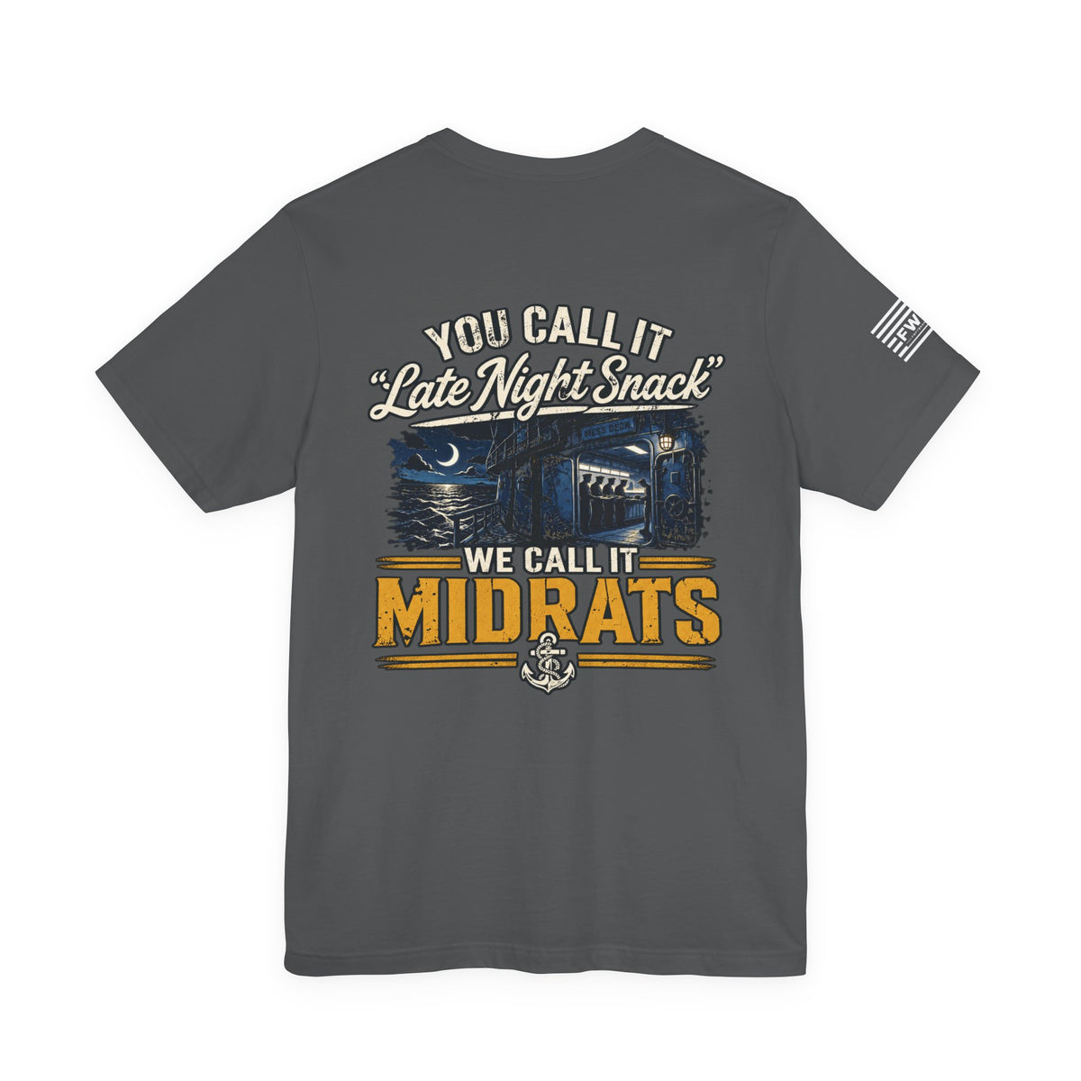 Midrats Late Night Snack Tee | Navy Humor Shirt | Military Dark Humor | Veteran Gift | Mess Deck Life | Funny Sailor Shirt