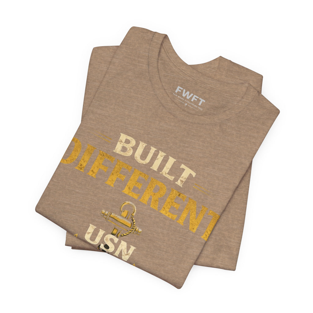 Built Different Navy Shirt | They’re Not Like Us Tee | US Navy Veteran Military Pride T-Shirt