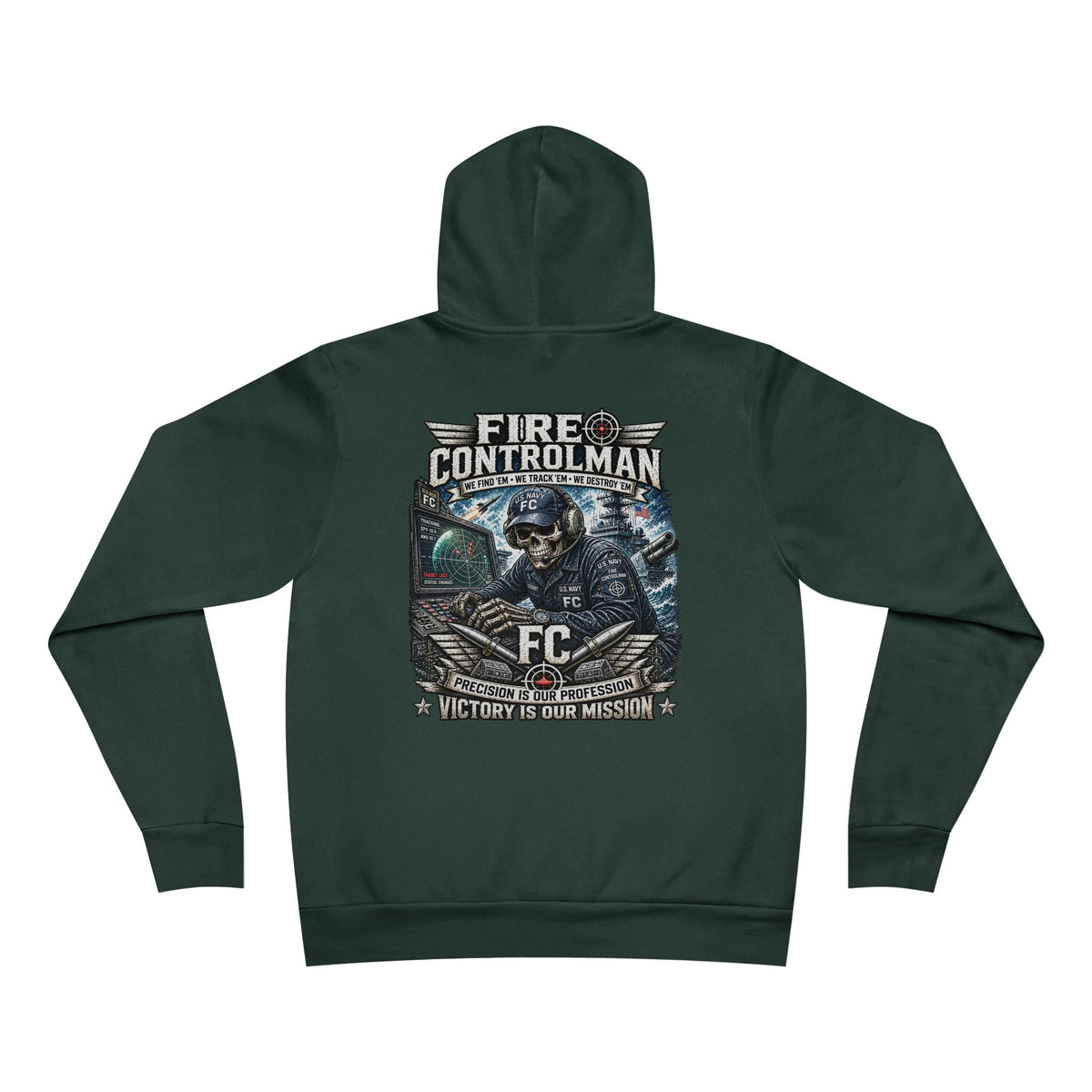 FC (Fire Controlman) US Navy Heavy Metal Hoodie – Wear Your Rate with Pride