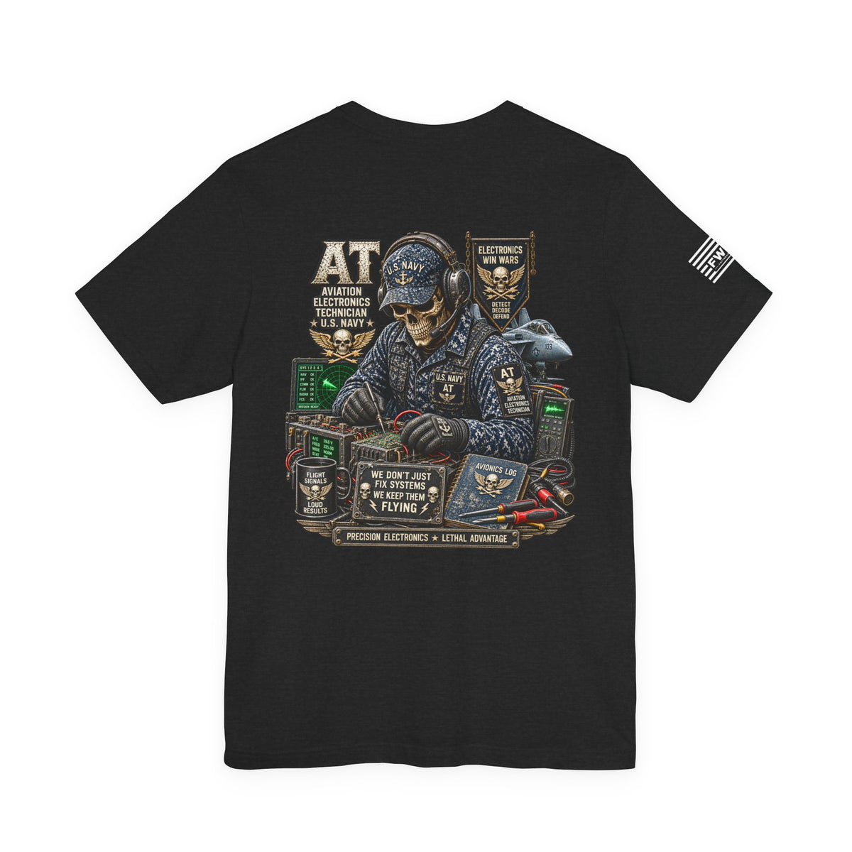 AT (Aviation Electronics Technician) - Heavy Metal Rate Specific T-shirt