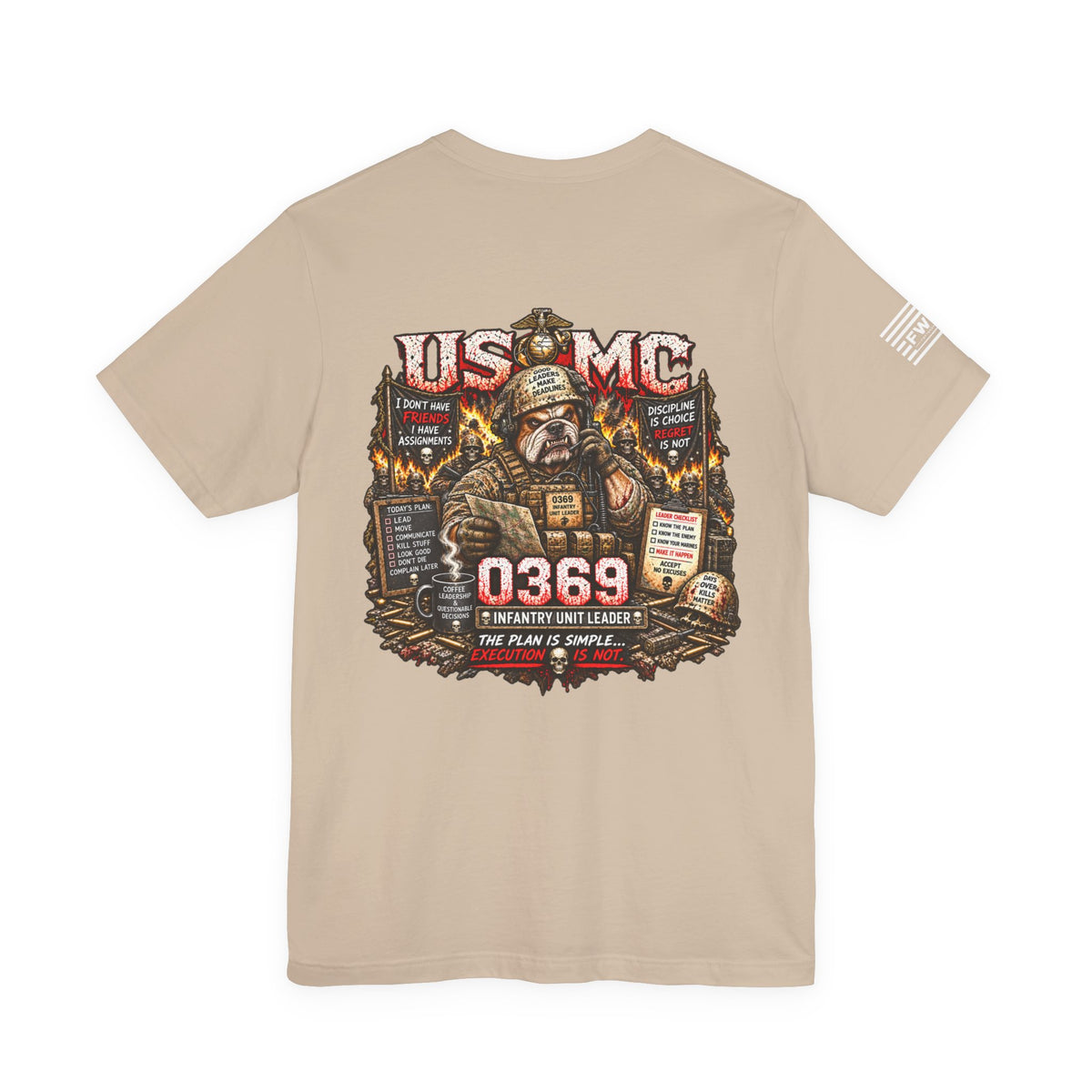 0369 Infantry Unit Leader Shirt, USMC Marine Corps Infantry Veteran T-Shirt