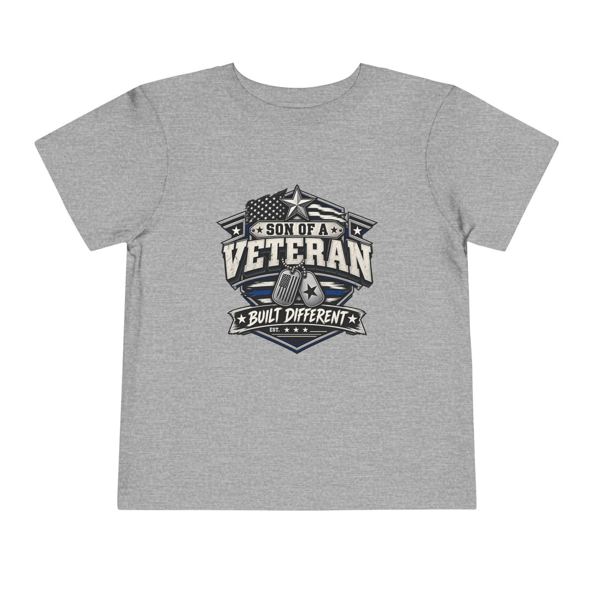 Son of a Veteran. Built Different. Son of a Veteran Shirt for Boys, Proud Military Kid T Shirt, Veteran Dad Son Tee, Military Family Gift, Patriotic Youth Shirt, Veteran Family