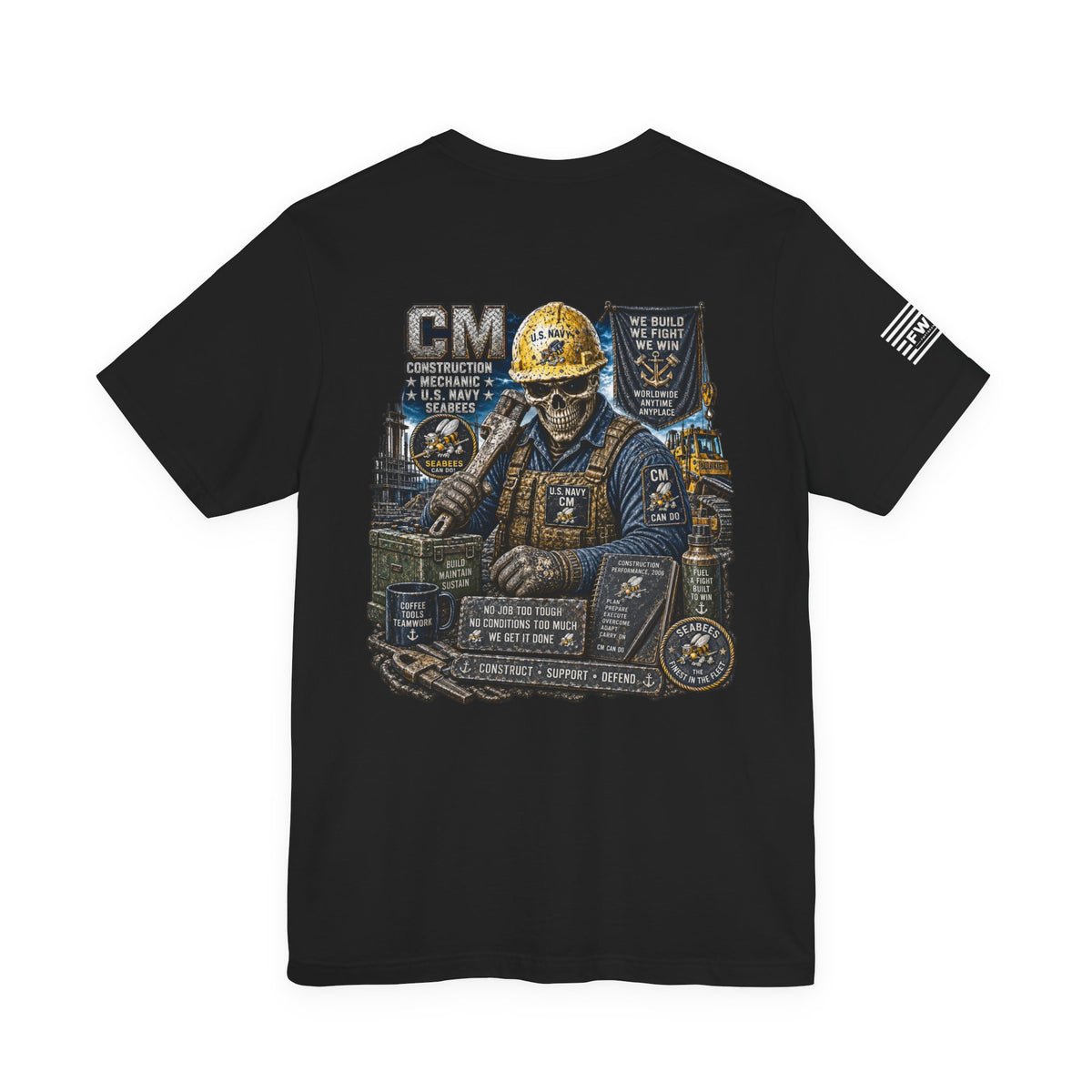 CM (Construction Mechanic) - Heavy Metal Rate Specific T-shirt