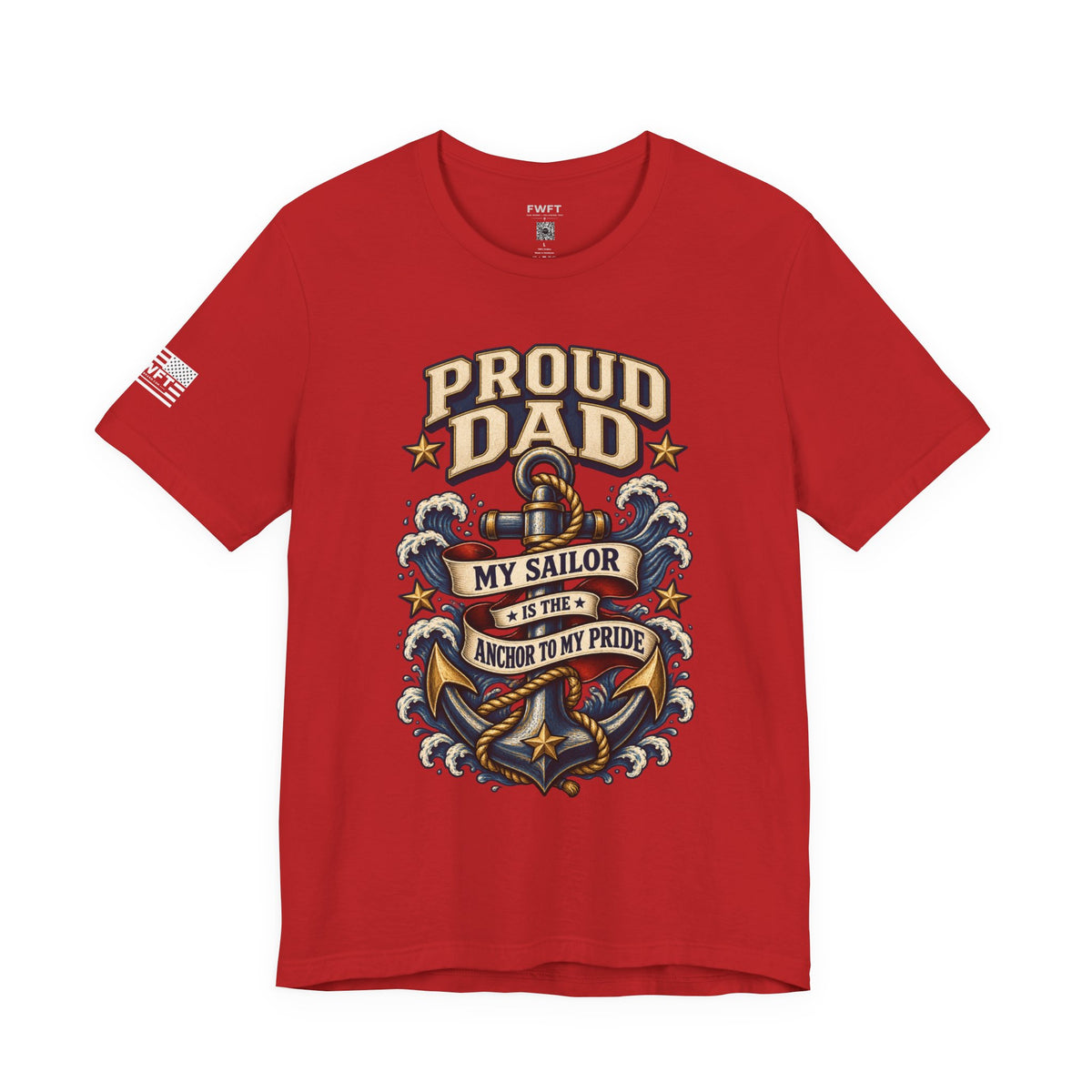 Proud Navy Dad Anchor Shirt, My Sailor Is the Anchor to My Pride T Shirt, Navy Father Gift, Military Family Tee