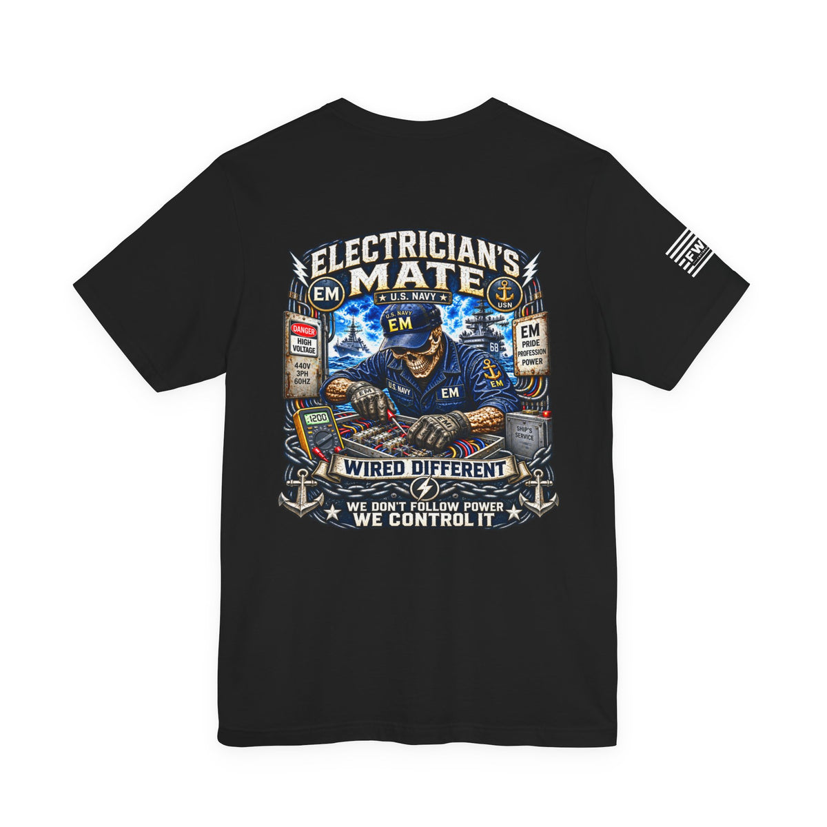 EM (Electricians Mate) - Heavy Metal Rate Specific T-shirt