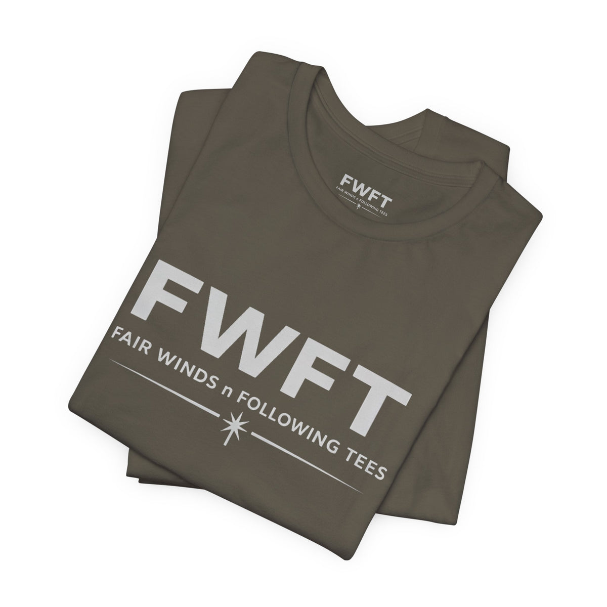 FWFT Logo T-Shirt, Fair Winds & Following Tees Shirt, Navy Inspired Tee, Veteran Apparel, Military Streetwear Shirt