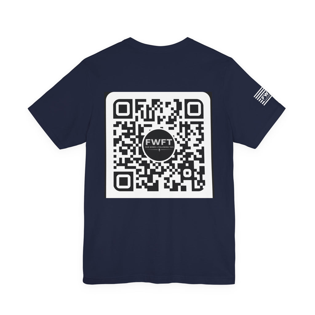 FWFT Logo T-Shirt, Fair Winds & Following Tees Shirt, Navy Inspired Tee, Veteran Apparel, Military Streetwear Shirt
