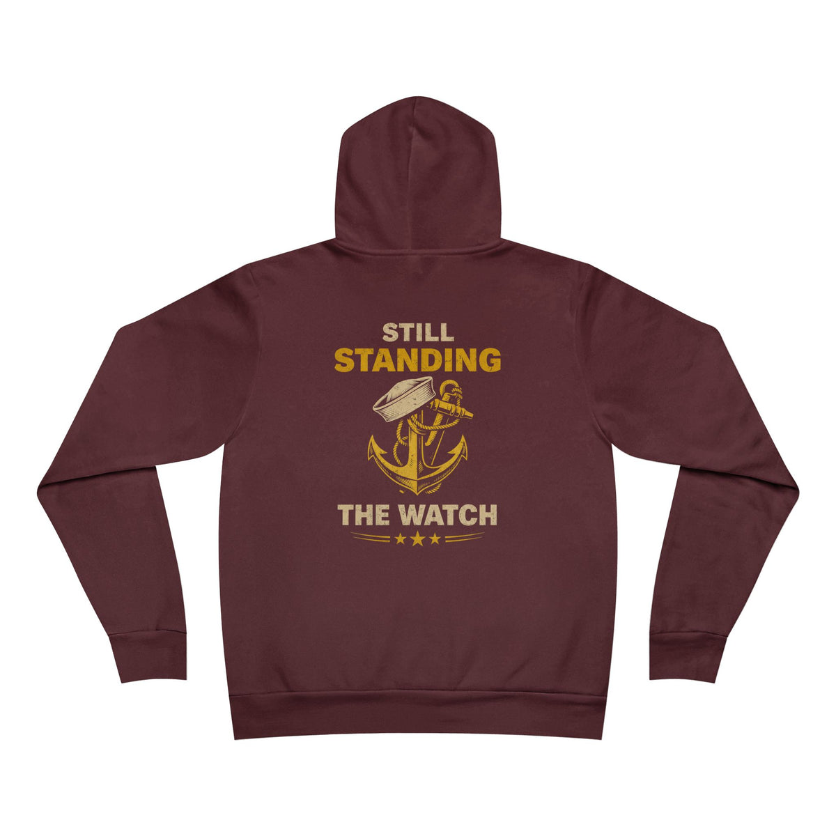Still Standing the Watch Hoodie – Navy Veteran Military Graphic Sweatshirt
