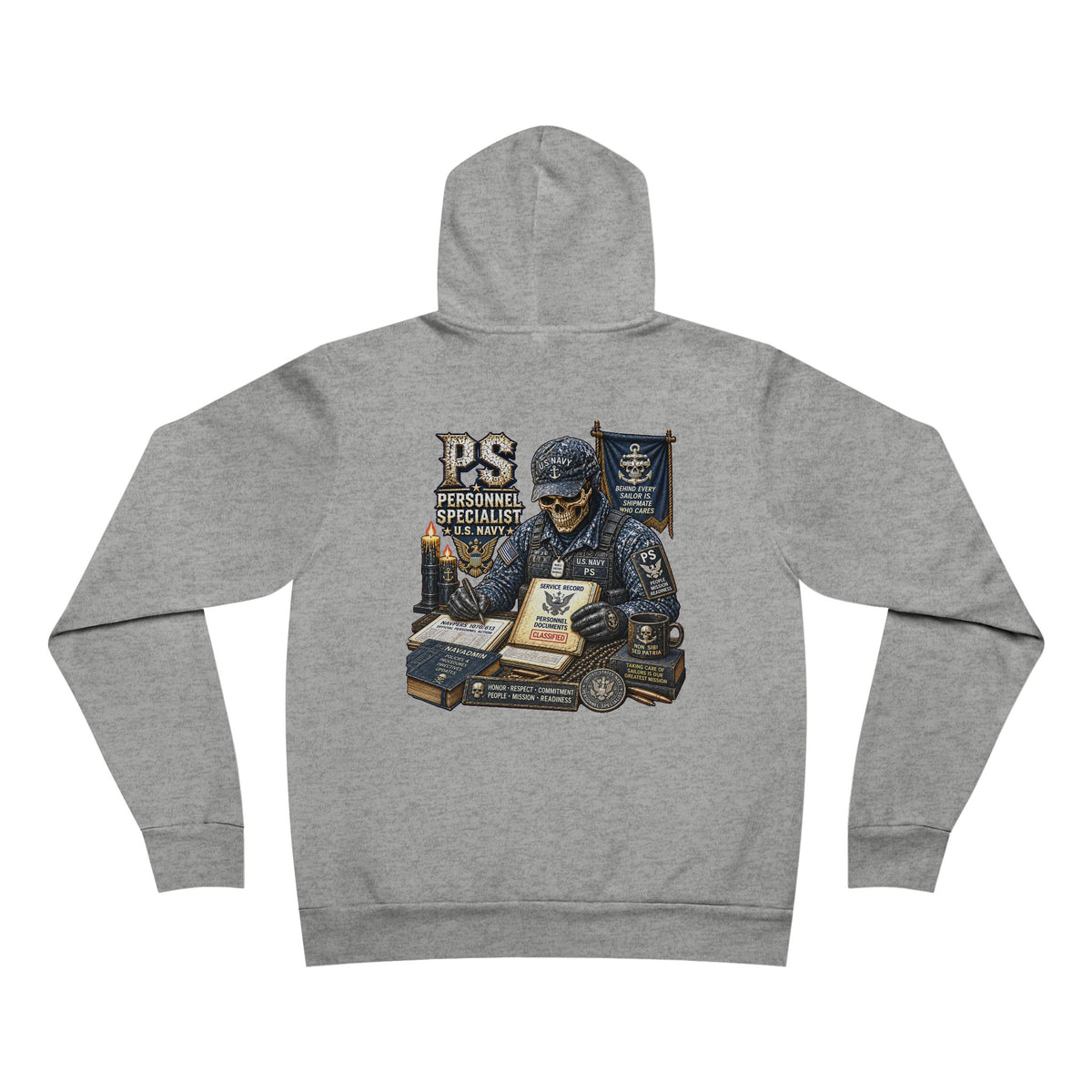 PS (Personnel Specialist) US Navy Heavy Metal Hoodie – Wear Your Rate with Pride