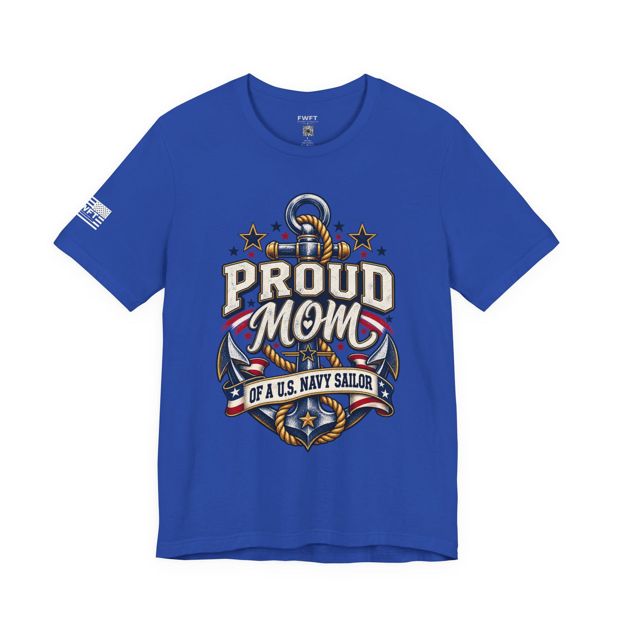 Proud Mom of a U.S. Navy Sailor Shirt, Military Mother Gift, Navy Family Tee