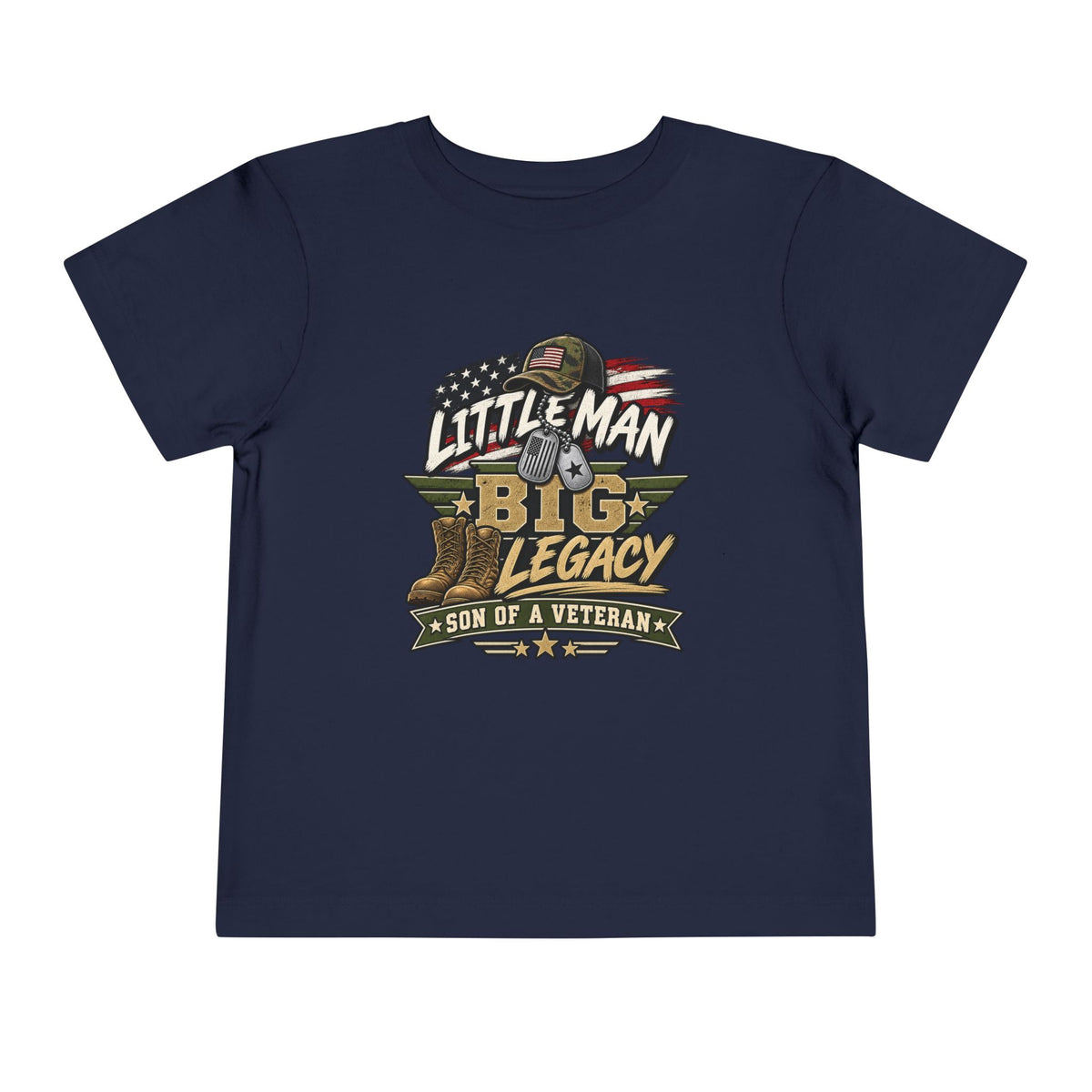 Little Man. Big Legacy. Son of a Veteran Shirt for Boys, Proud Military Kid T Shirt, Veteran Dad Son Tee, Military Family Gift, Patriotic Youth Shirt, Veteran Family