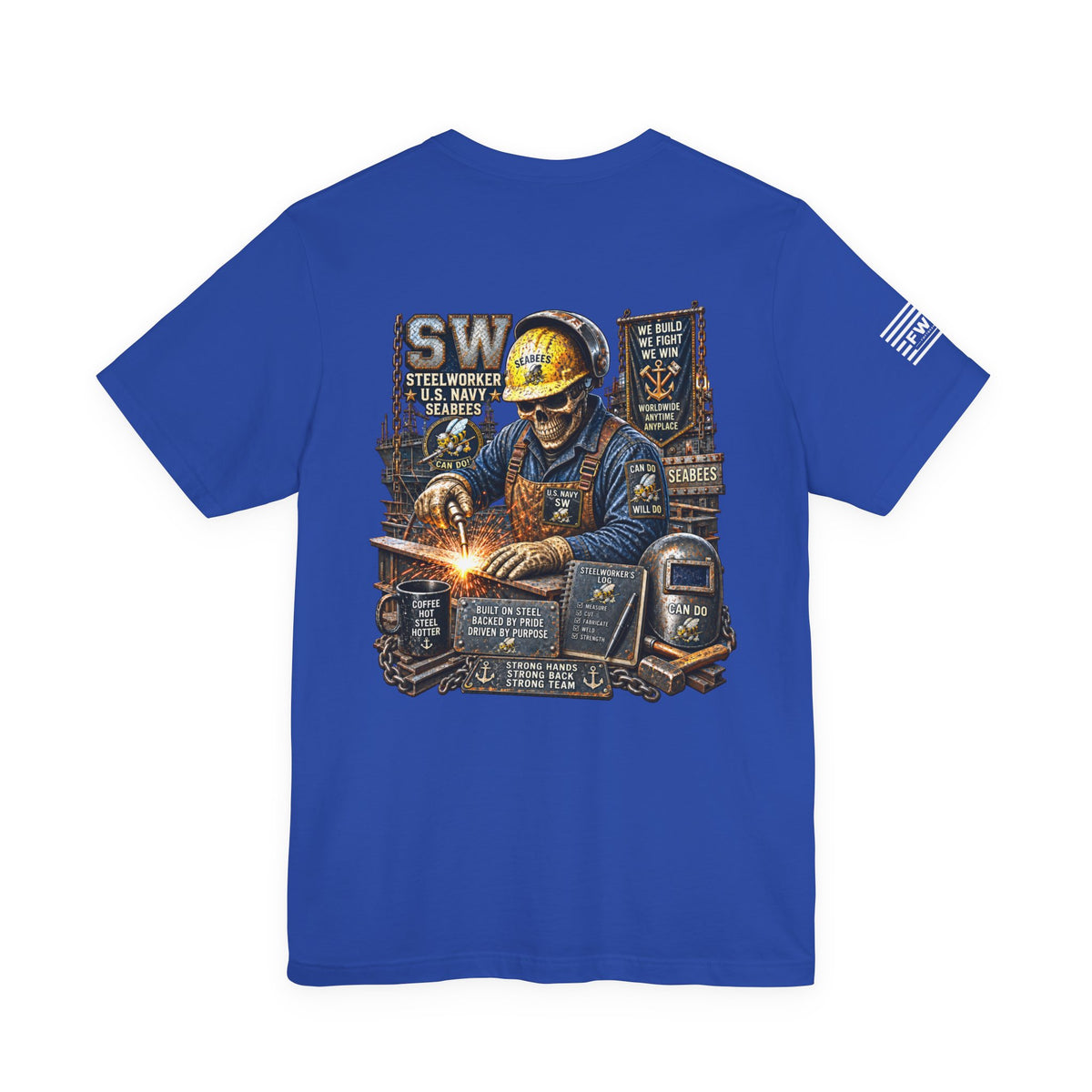 SW (Steelworker - Seabees) - Heavy Metal Rate Specific T-shirt