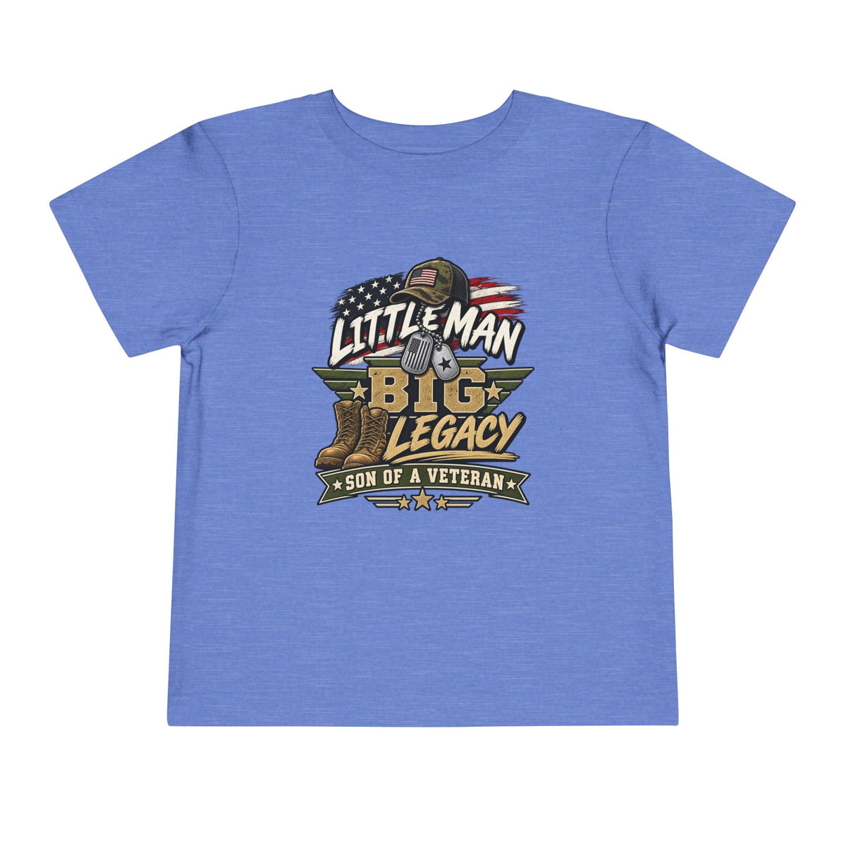 Little Man. Big Legacy. Son of a Veteran Shirt for Boys, Proud Military Kid T Shirt, Veteran Dad Son Tee, Military Family Gift, Patriotic Youth Shirt, Veteran Family