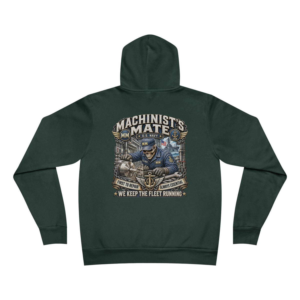 MM (Machinist's Mate) US Navy Heavy Metal Hoodie – Wear Your Rate with Pride