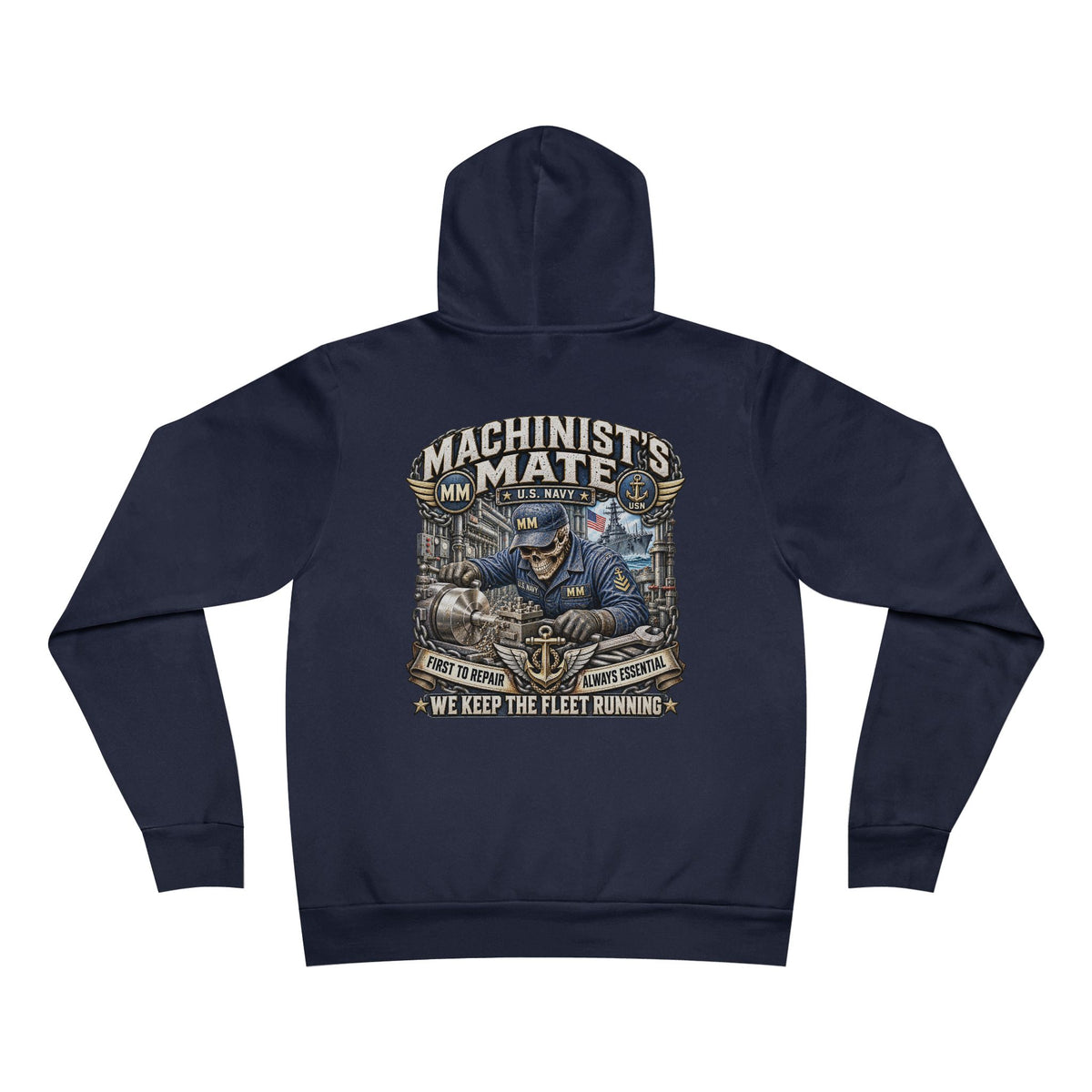 MM (Machinist's Mate) US Navy Heavy Metal Hoodie – Wear Your Rate with Pride