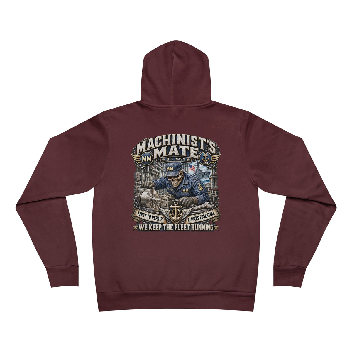 MM (Machinist's Mate) US Navy Heavy Metal Hoodie – Wear Your Rate with Pride