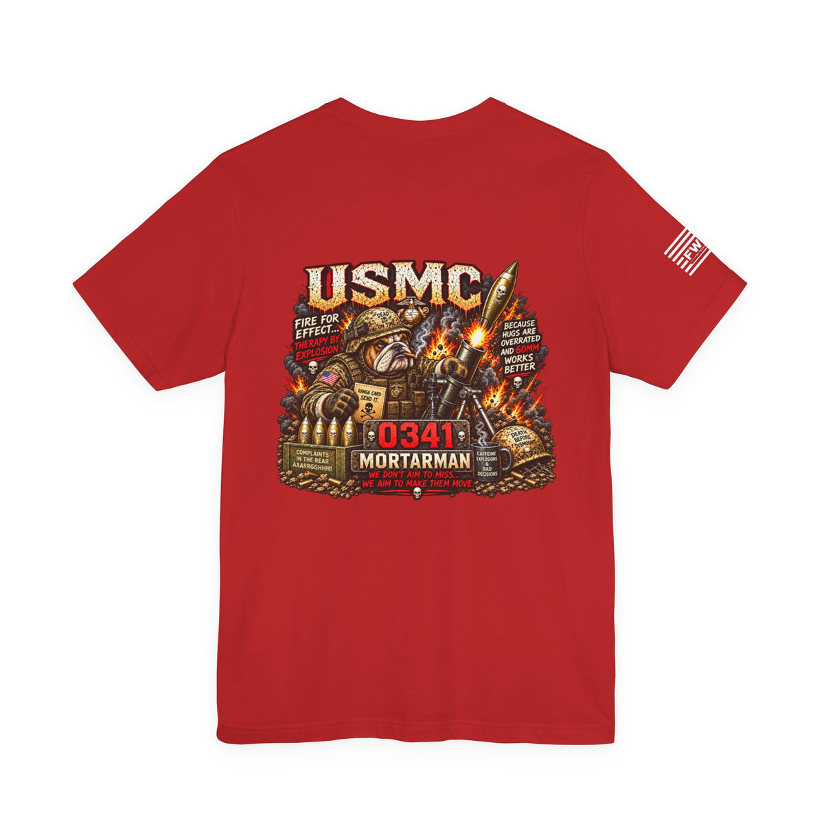 0341 Mortarman Shirt, USMC Marine Corps Infantry Mortar Veteran T-Shirt