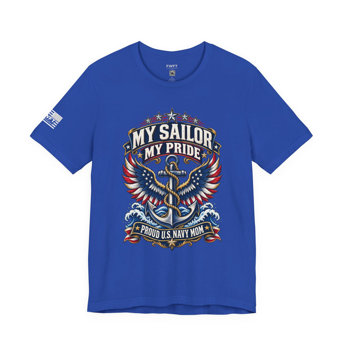 My Sailor My Pride Navy Mom Shirt, Proud Military Mother Gift, Navy Family Tee