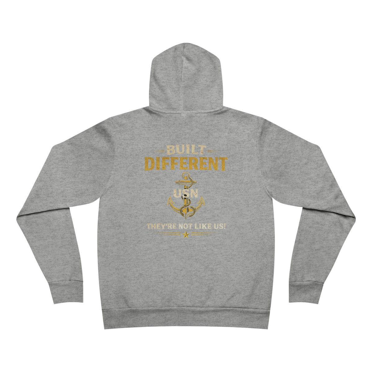 Built Different USN Hoodie – They’re Not Like Us Navy Veteran Military Anchor Sweatshirt