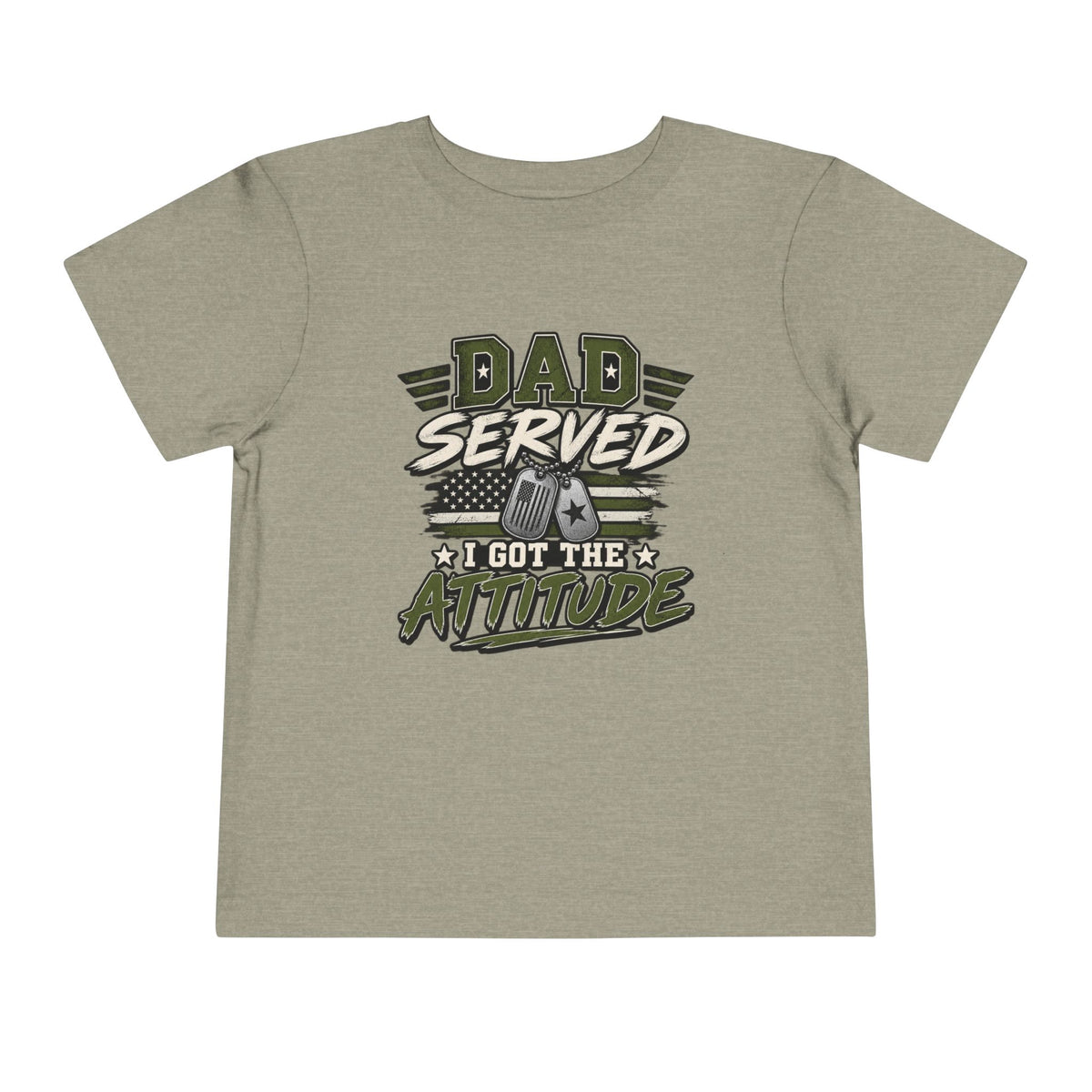 Dad Served. I Got the Attitude Boy Tee. Son of a Veteran Shirt for Boys, Proud Military Kid T Shirt, Veteran Dad Son Tee, Military Family Gift, Patriotic Youth Shirt, Veteran Family