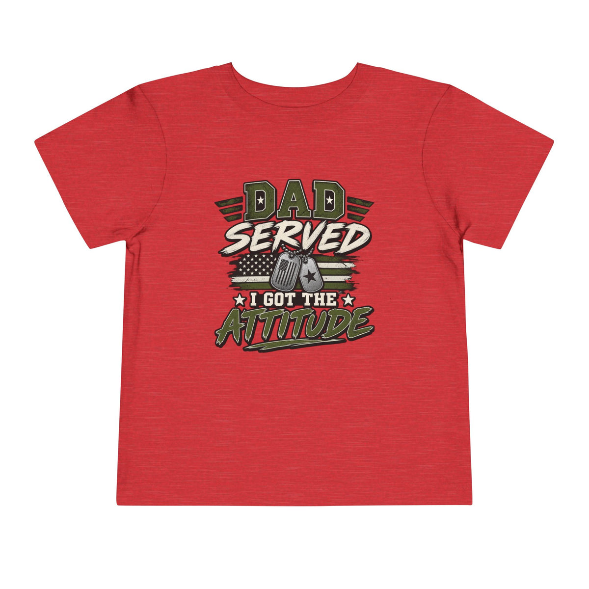 Dad Served. I Got the Attitude Boy Tee. Son of a Veteran Shirt for Boys, Proud Military Kid T Shirt, Veteran Dad Son Tee, Military Family Gift, Patriotic Youth Shirt, Veteran Family