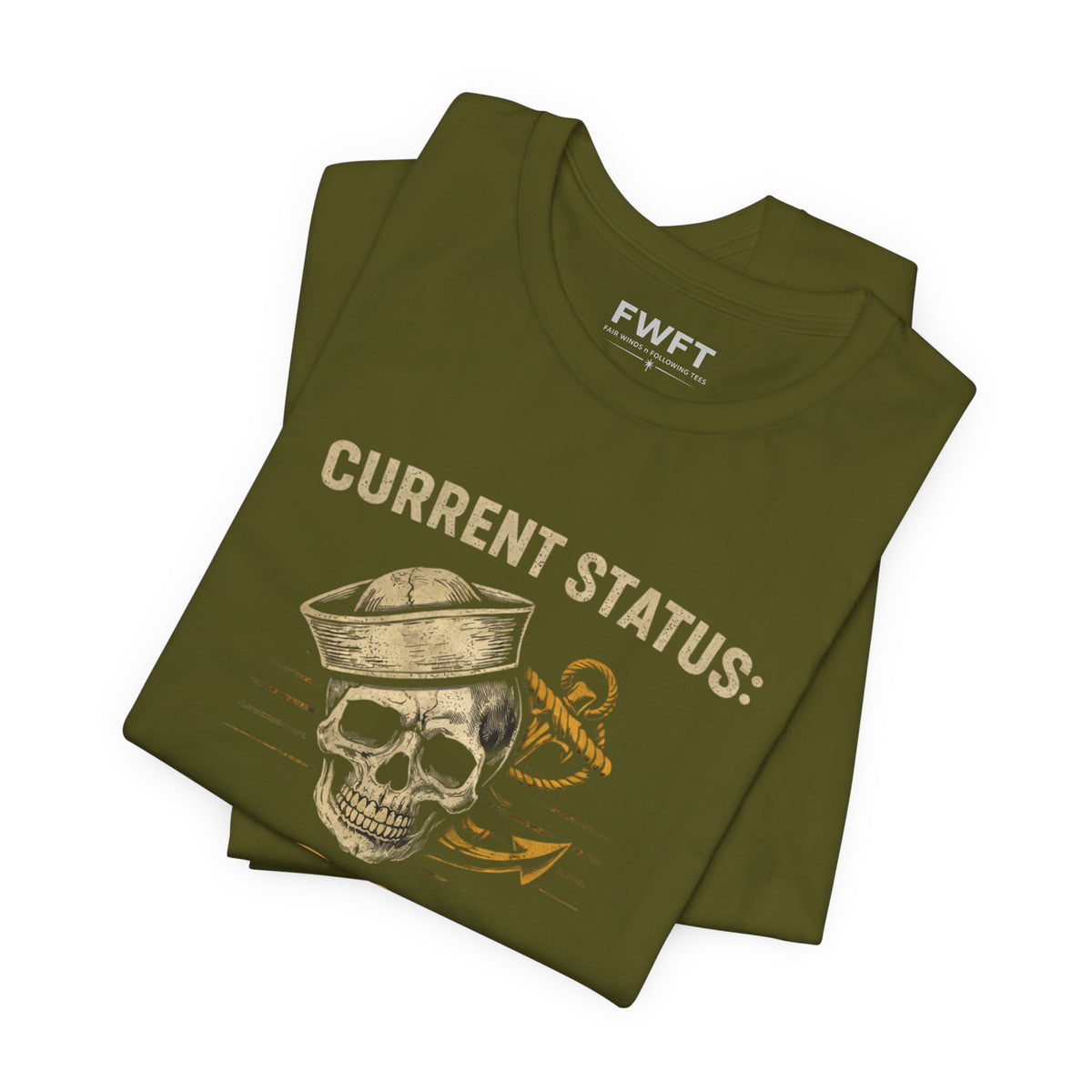 0% Civilian Left Shirt | Navy Veteran Military Humor Tee | Current Status Veteran T-Shirt