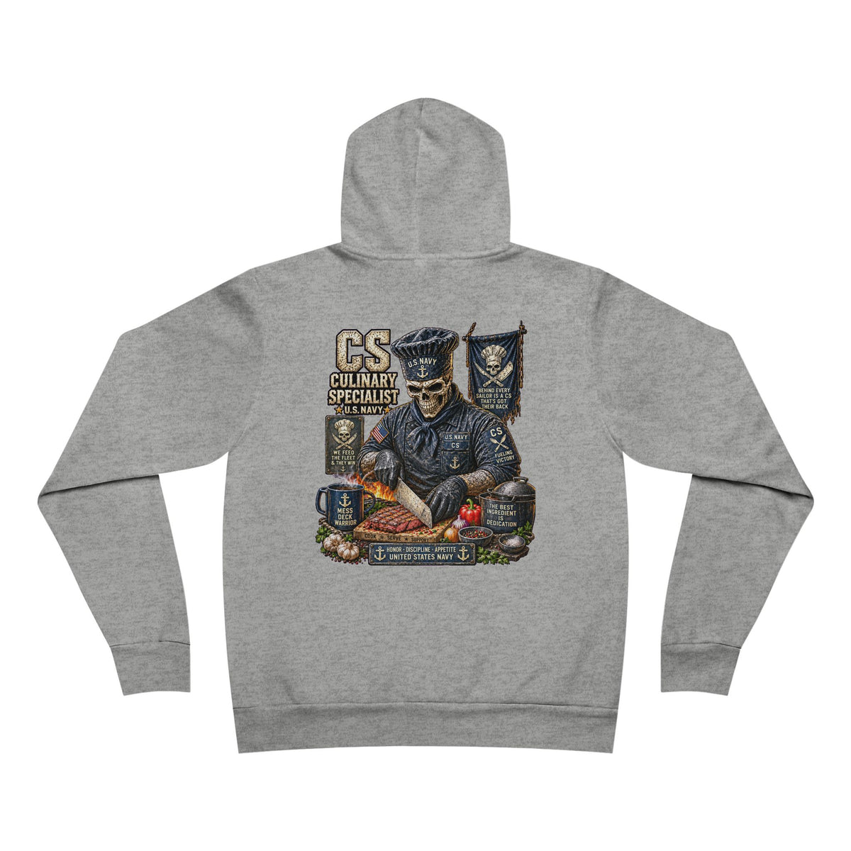 CS (Culinary Specialist) US Navy Heavy Metal Hoodie – Wear Your Rate with Pride