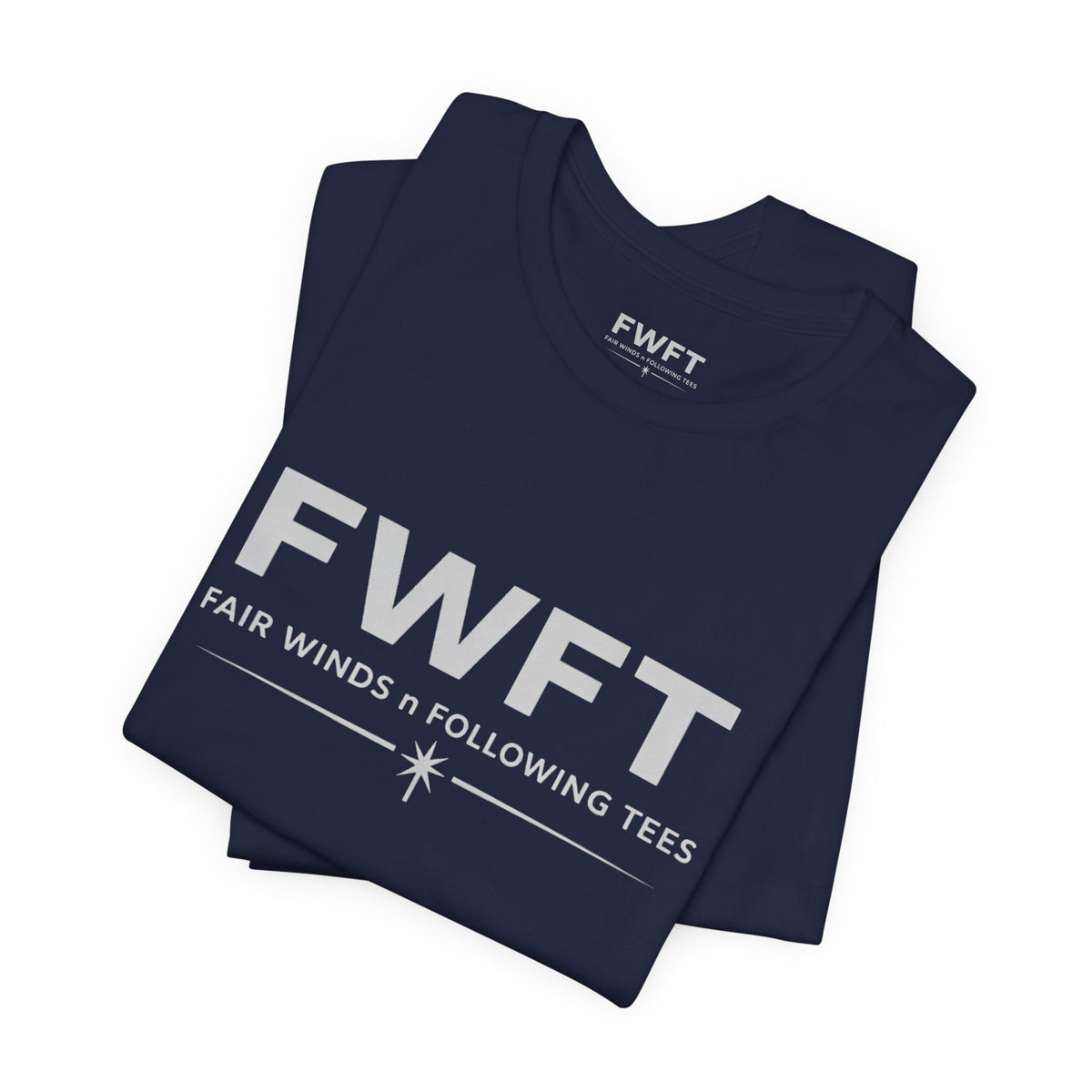 FWFT Logo T-Shirt, Fair Winds & Following Tees Shirt, Navy Inspired Tee, Veteran Apparel, Military Streetwear Shirt