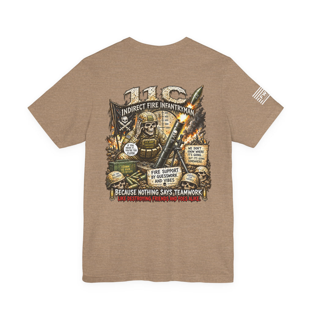 11C (Indirect Fire Infantryman) - US Army Heavy Metal T-shirt | Veteran Military Shirt
