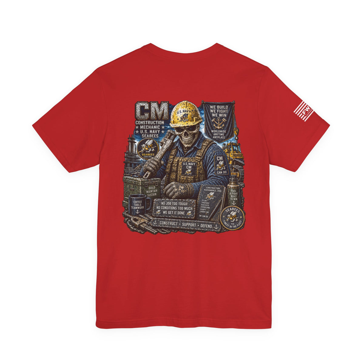CM (Construction Mechanic) - Heavy Metal Rate Specific T-shirt