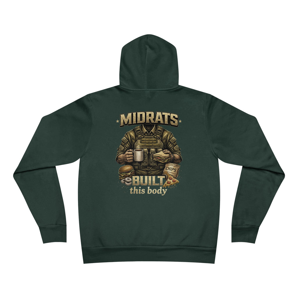 Midrats Built This Body Hoodie | Navy Veteran Hoodie | Military Humor Sweatshirt | Funny Sailor Hoodie | Mess Deck Life Pullover