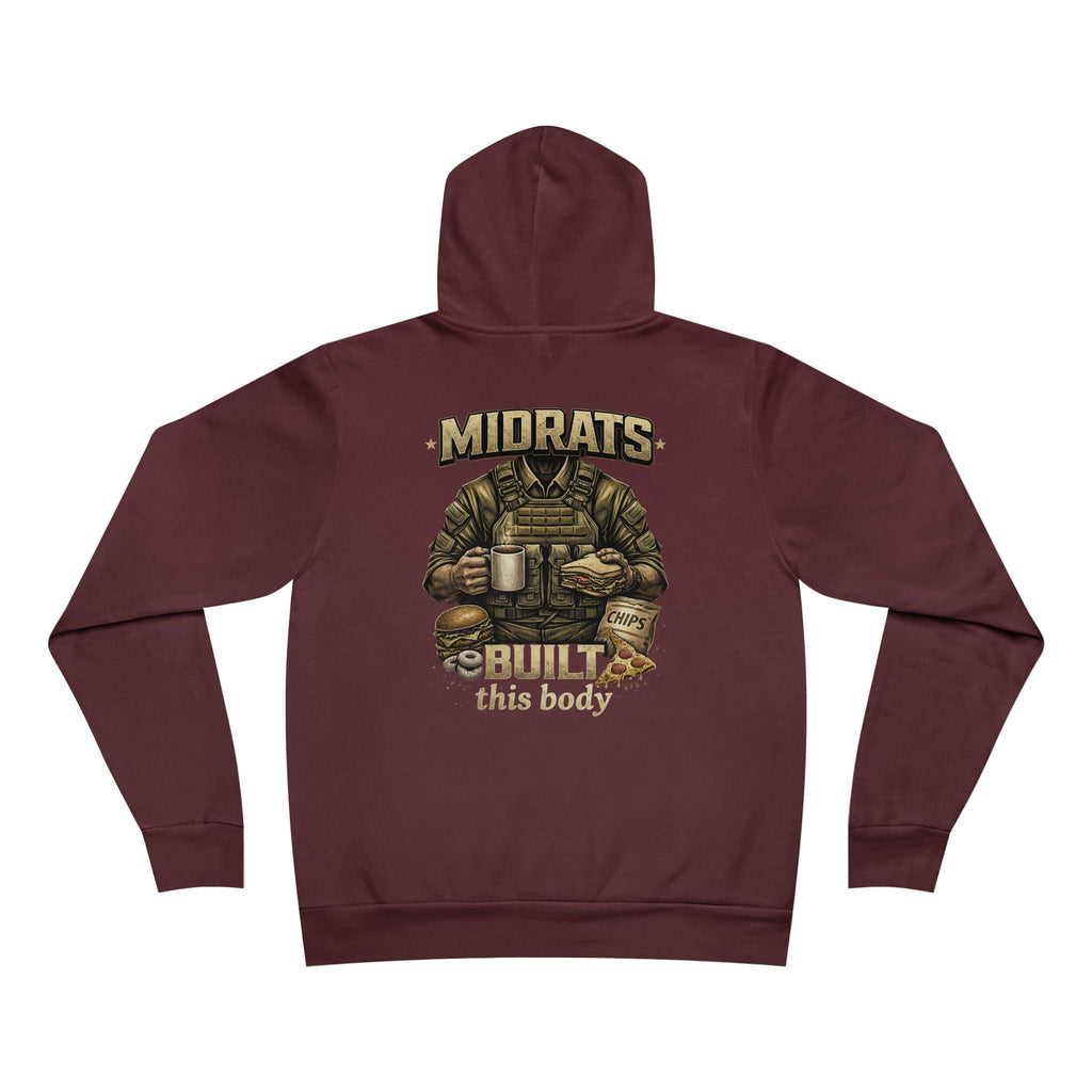 Midrats Built This Body Hoodie | Navy Veteran Hoodie | Military Humor Sweatshirt | Funny Sailor Hoodie | Mess Deck Life Pullover