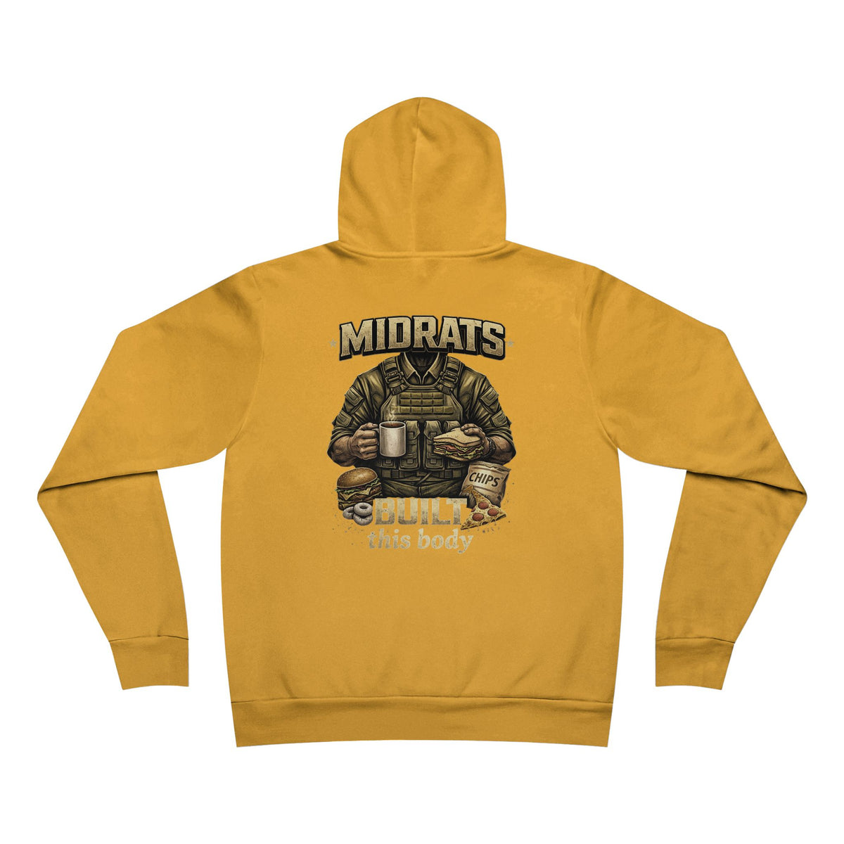 Midrats Built This Body Hoodie | Navy Veteran Hoodie | Military Humor Sweatshirt | Funny Sailor Hoodie | Mess Deck Life Pullover