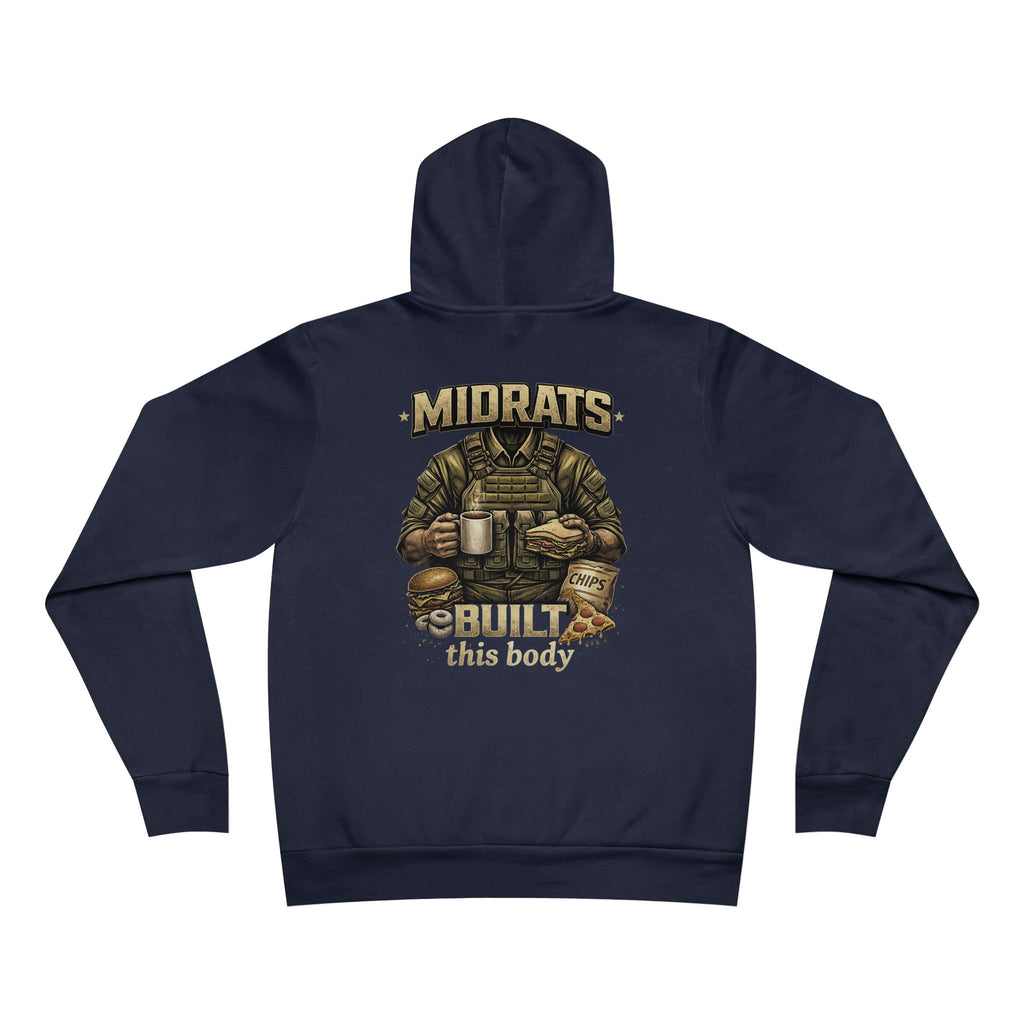 Midrats Built This Body Hoodie | Navy Veteran Hoodie | Military Humor Sweatshirt | Funny Sailor Hoodie | Mess Deck Life Pullover