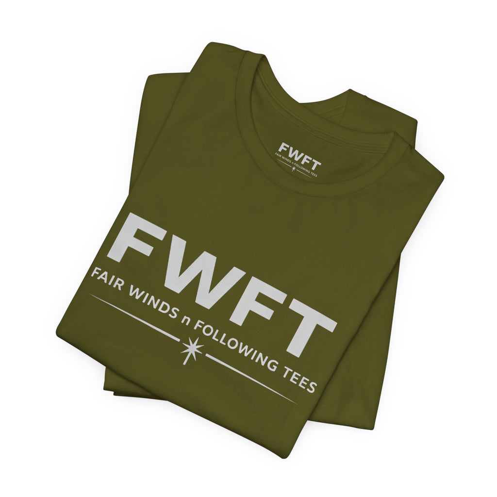 FWFT Logo T-Shirt, Fair Winds & Following Tees Shirt, Navy Inspired Tee, Veteran Apparel, Military Streetwear Shirt