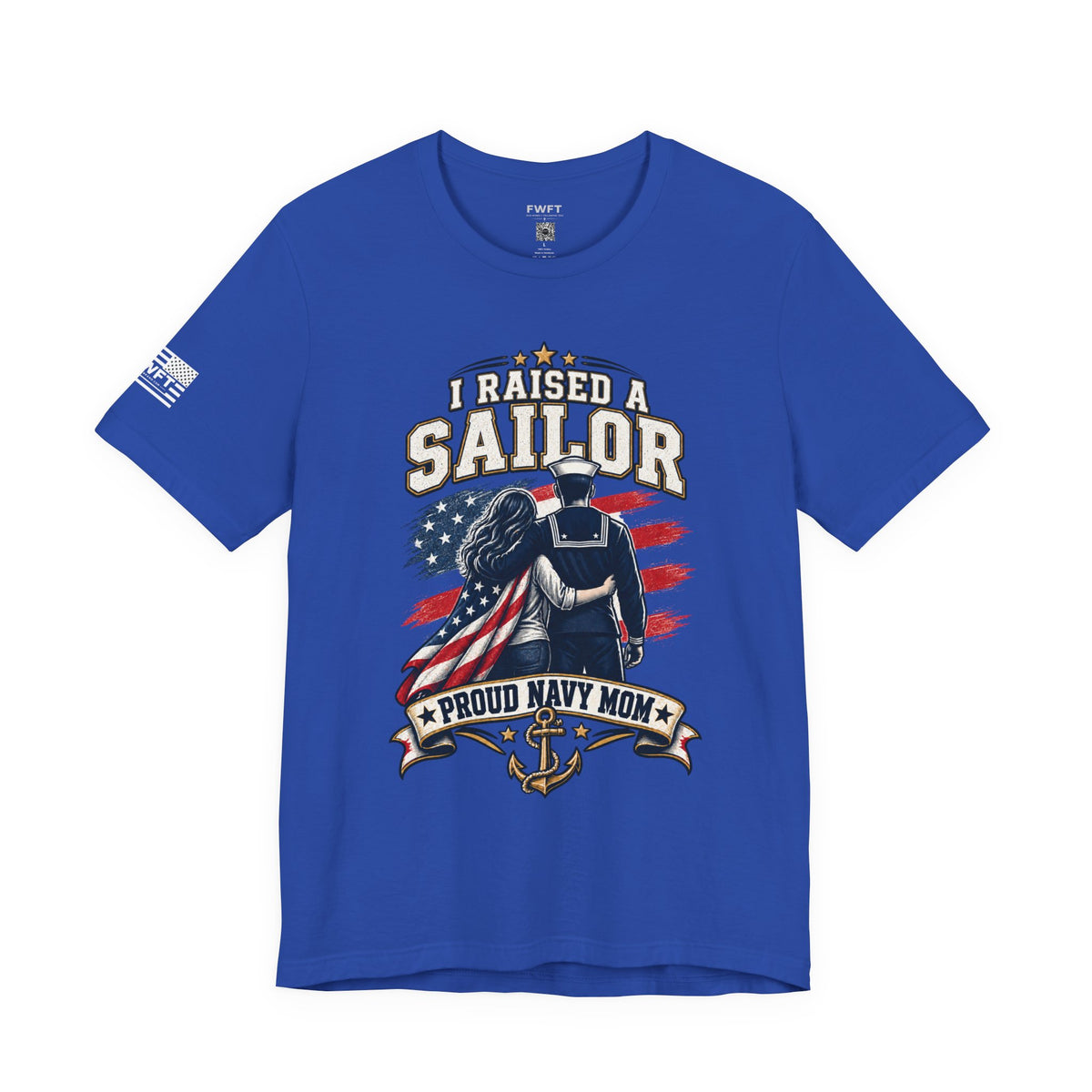 I Raised a Sailor Navy Mom Shirt, Proud Military Mother Gift, Navy Family Tee