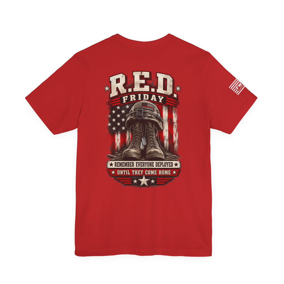 RED Friday Remember Everyone Deployed Shirt, Military Support T Shirt, Patriotic Deployment Tee, Veteran Family Military Appreciation Gift