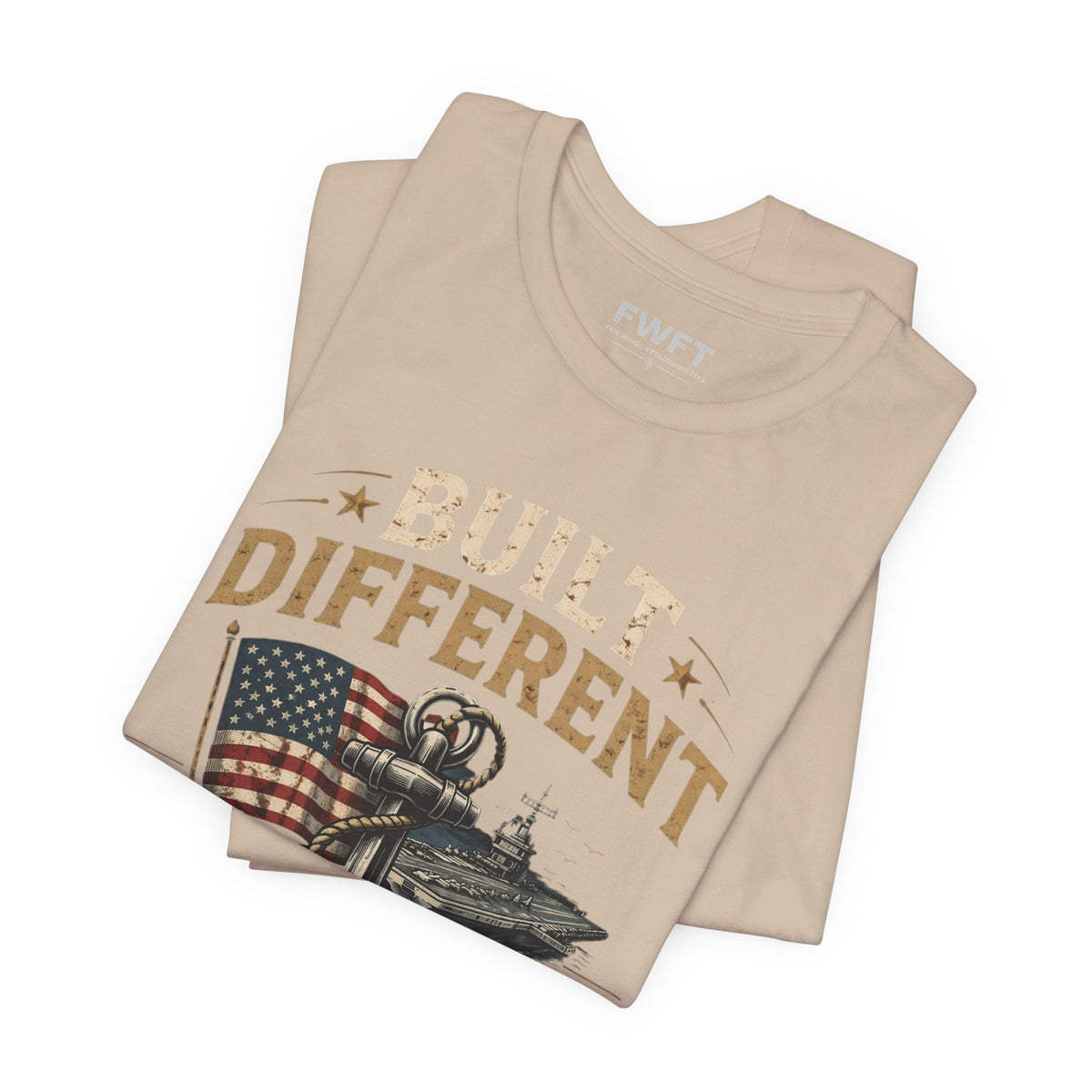 Built Different Navy Shirt | They’re Not Like Us Tee | US Navy Veteran Military Pride T-Shirt