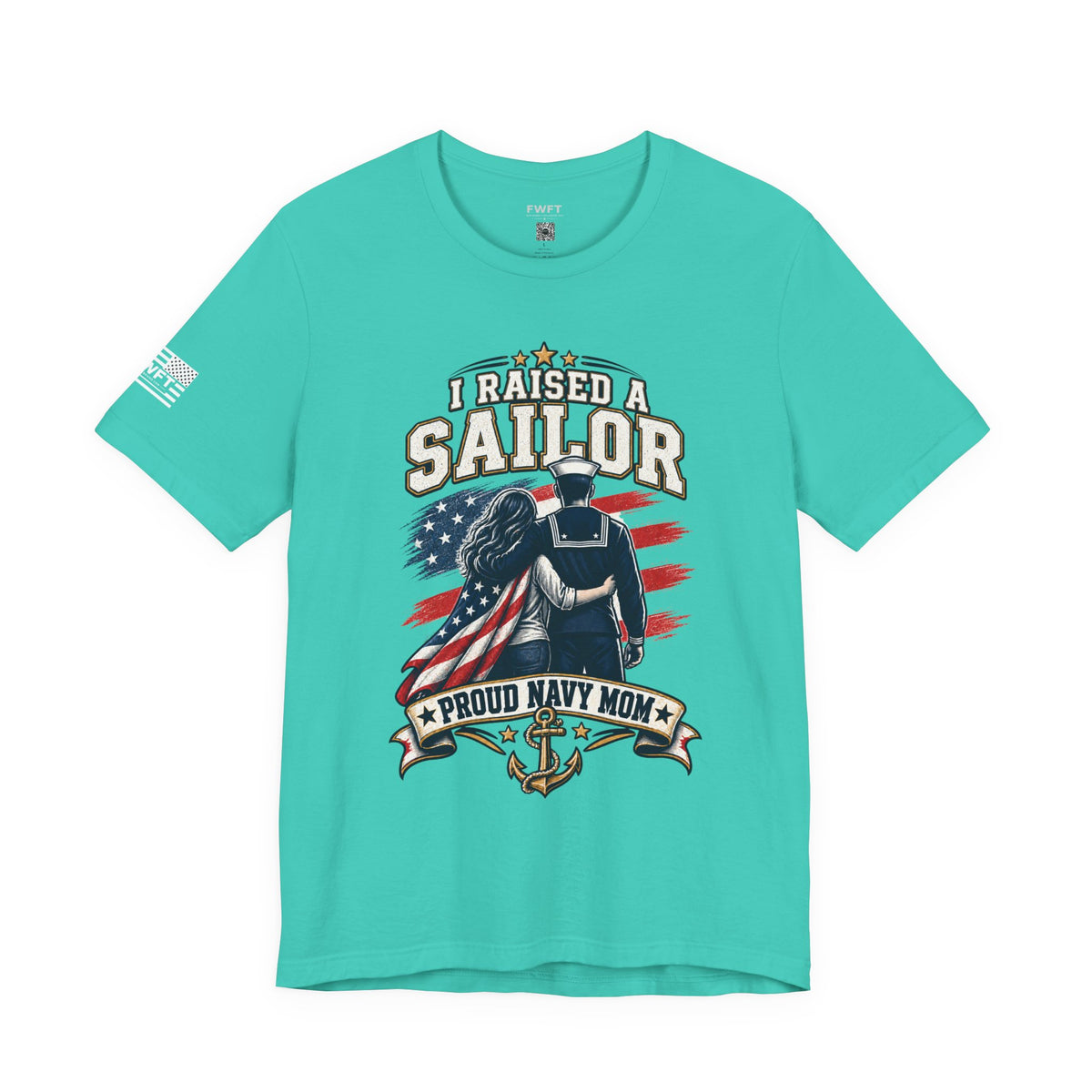 I Raised a Sailor Navy Mom Shirt, Proud Military Mother Gift, Navy Family Tee