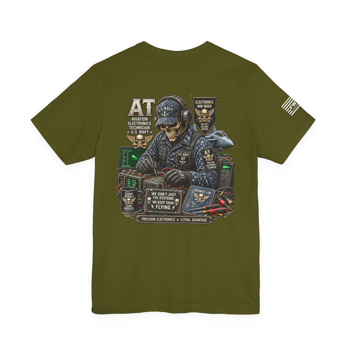 AT (Aviation Electronics Technician) - Heavy Metal Rate Specific T-shirt