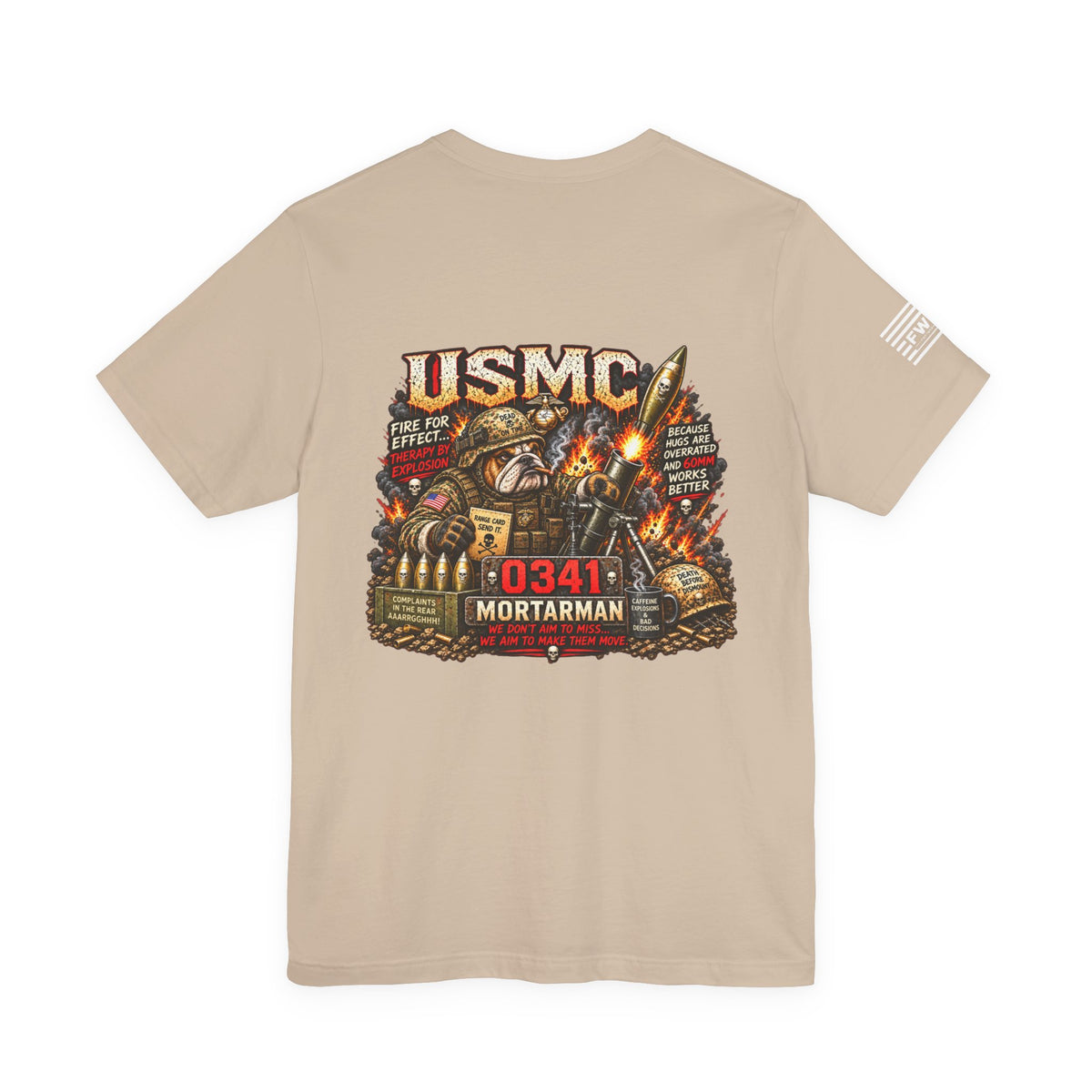 0341 Mortarman Shirt, USMC Marine Corps Infantry Mortar Veteran T-Shirt