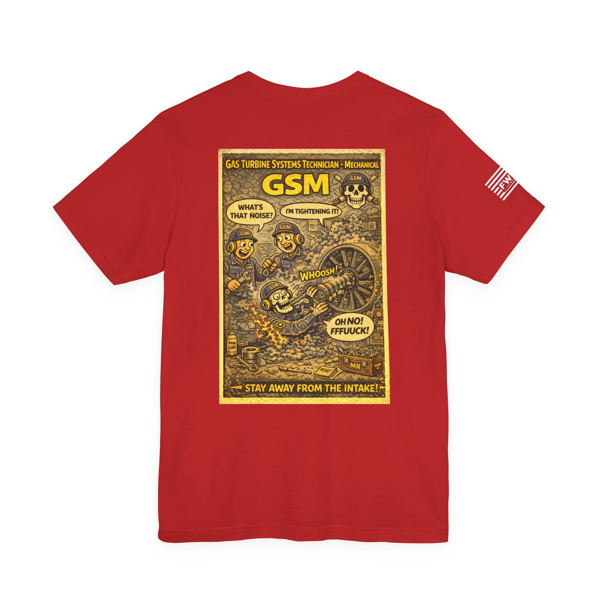 GSM (Gas Turbine Systems Technician - Mechanical) Shirt – 1950s Dark Humor Military Tee – Navy Veteran Graphic T-Shirt – Vintage Style Work Rate Design