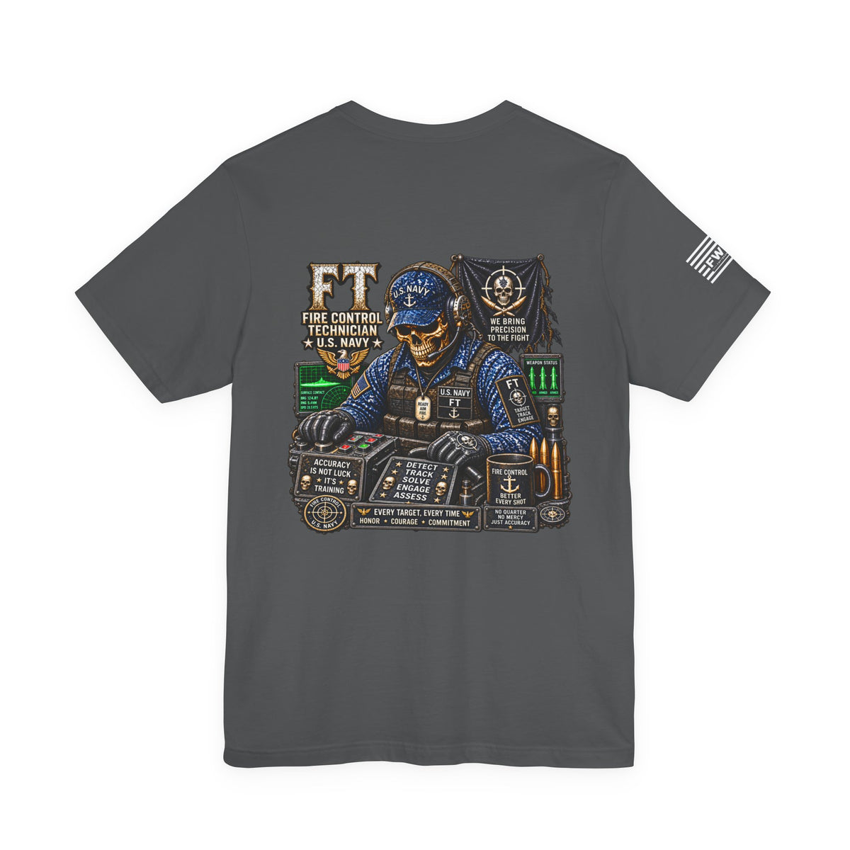 FT (Fire Control Technician) - Heavy Metal Rate Specific T-shirt