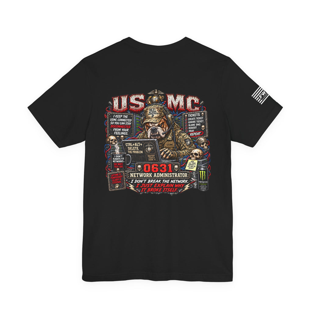 0631 Network Administrator Shirt, USMC Marine Corps Communications Veteran T-Shirt