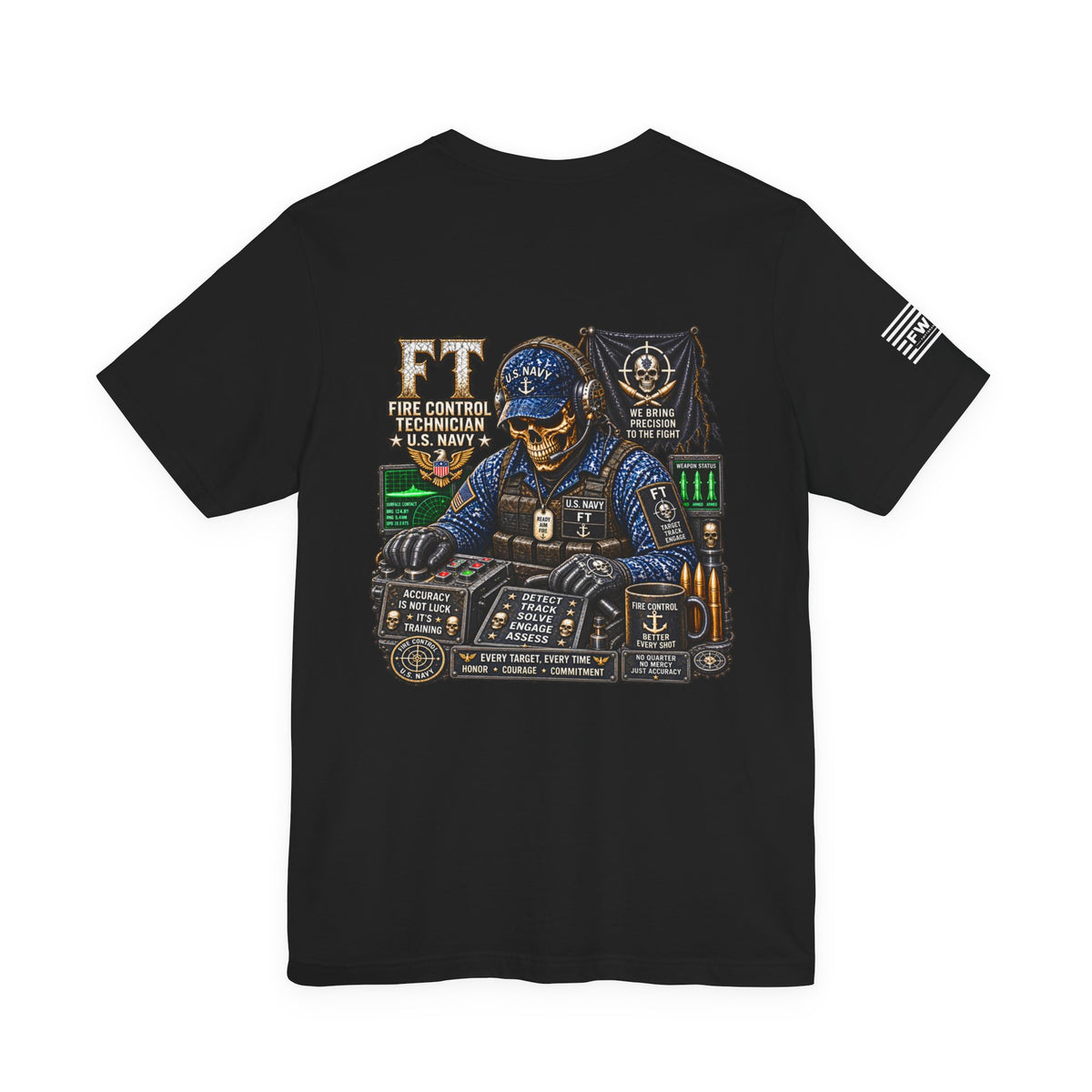 FT (Fire Control Technician) - Heavy Metal Rate Specific T-shirt