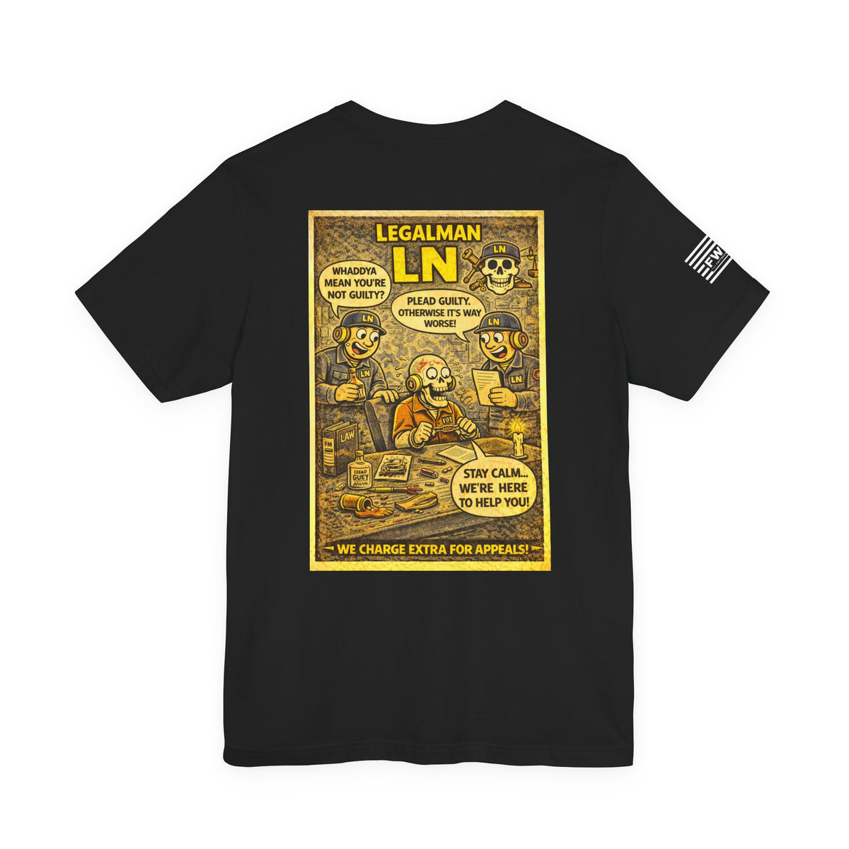 LN (Legalman) Shirt – 1950s Dark Humor Military Tee – Navy Veteran Graphic T-Shirt – Vintage Style Work Rate Design
