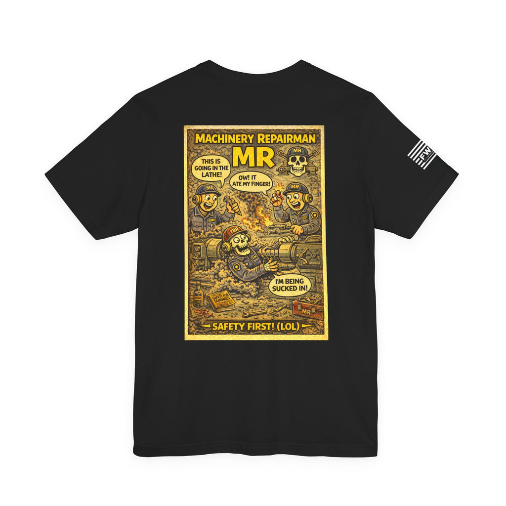 MR (Machinery Repairman) Shirt – 1950s Dark Humor Military Tee – Navy Veteran Graphic T-Shirt – Vintage Style Work Rate Design